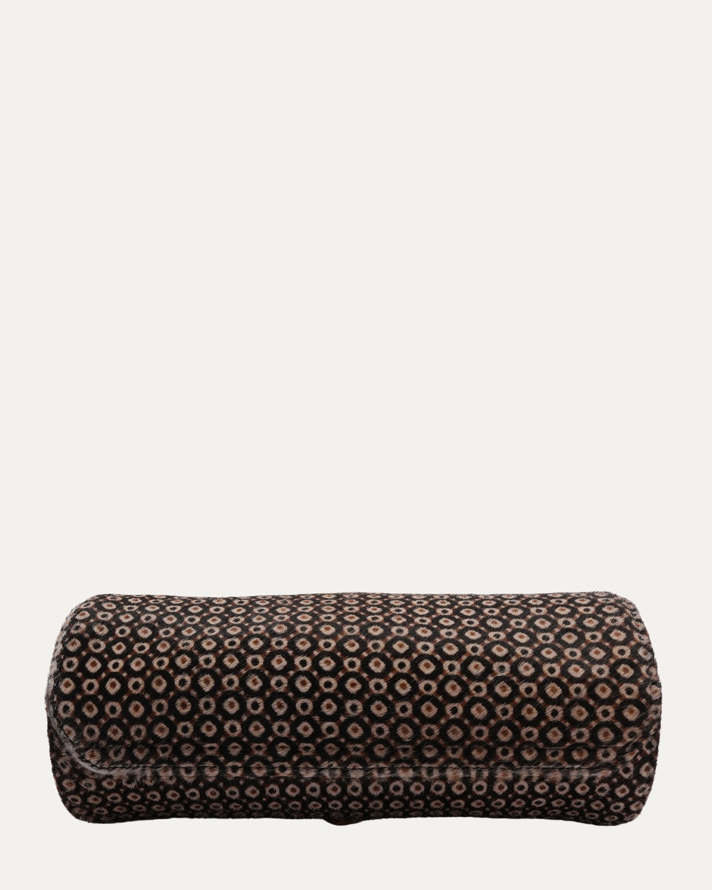 Leather & Peacock Ponyhair Watch Roll