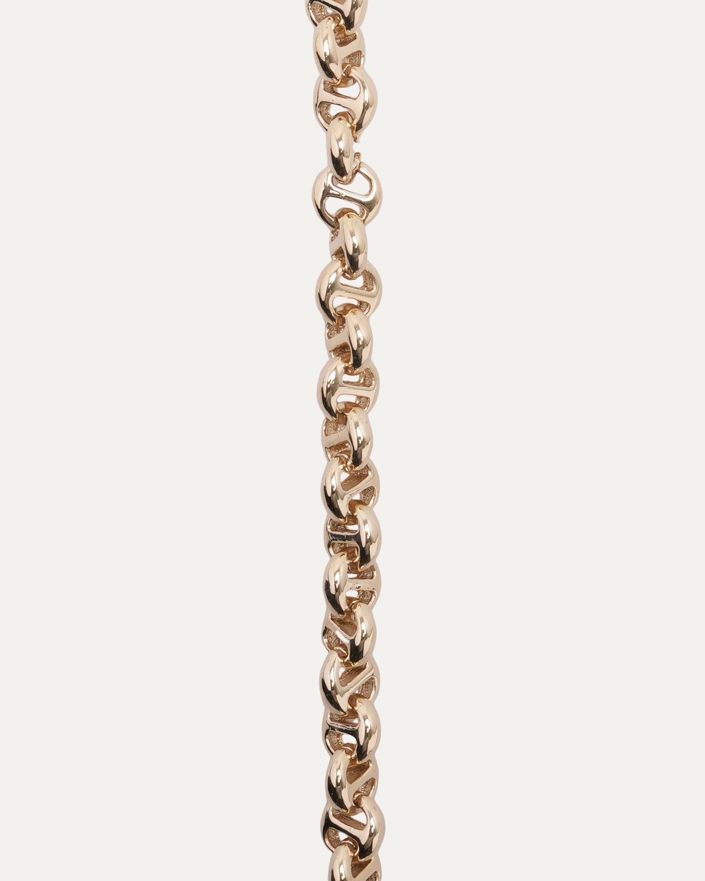5MM 18k Yellow Gold Open-Link Necklace w/ Diamond Toggle