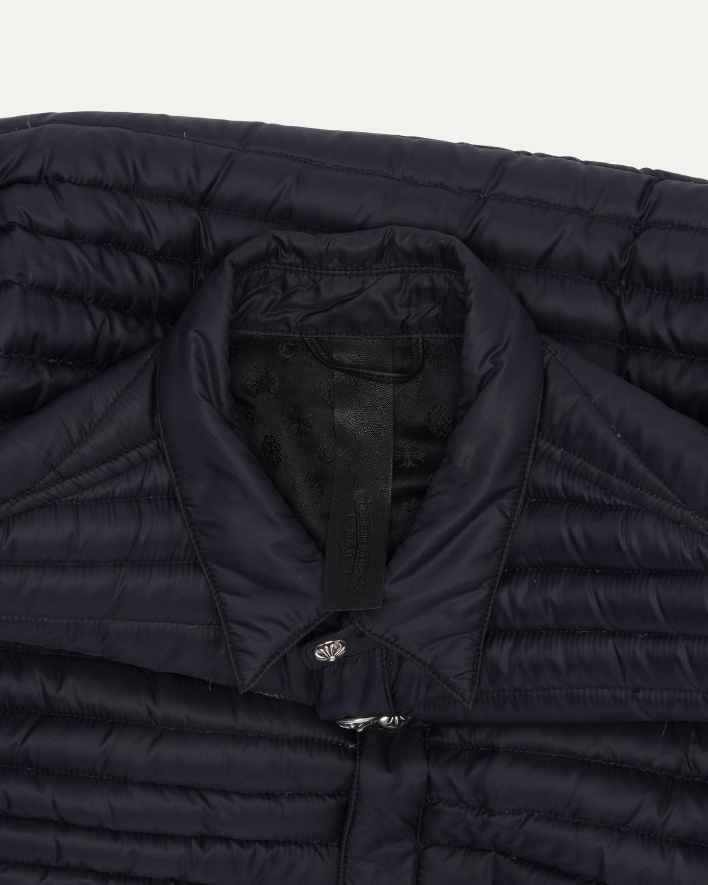 Cross Patch Nylon Insulated Shirt Jacket