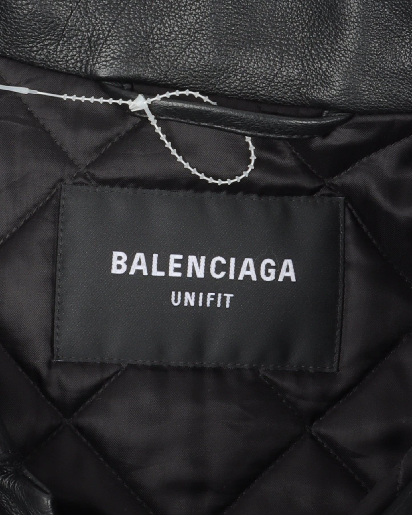 Oversized Padded Leather Jacket