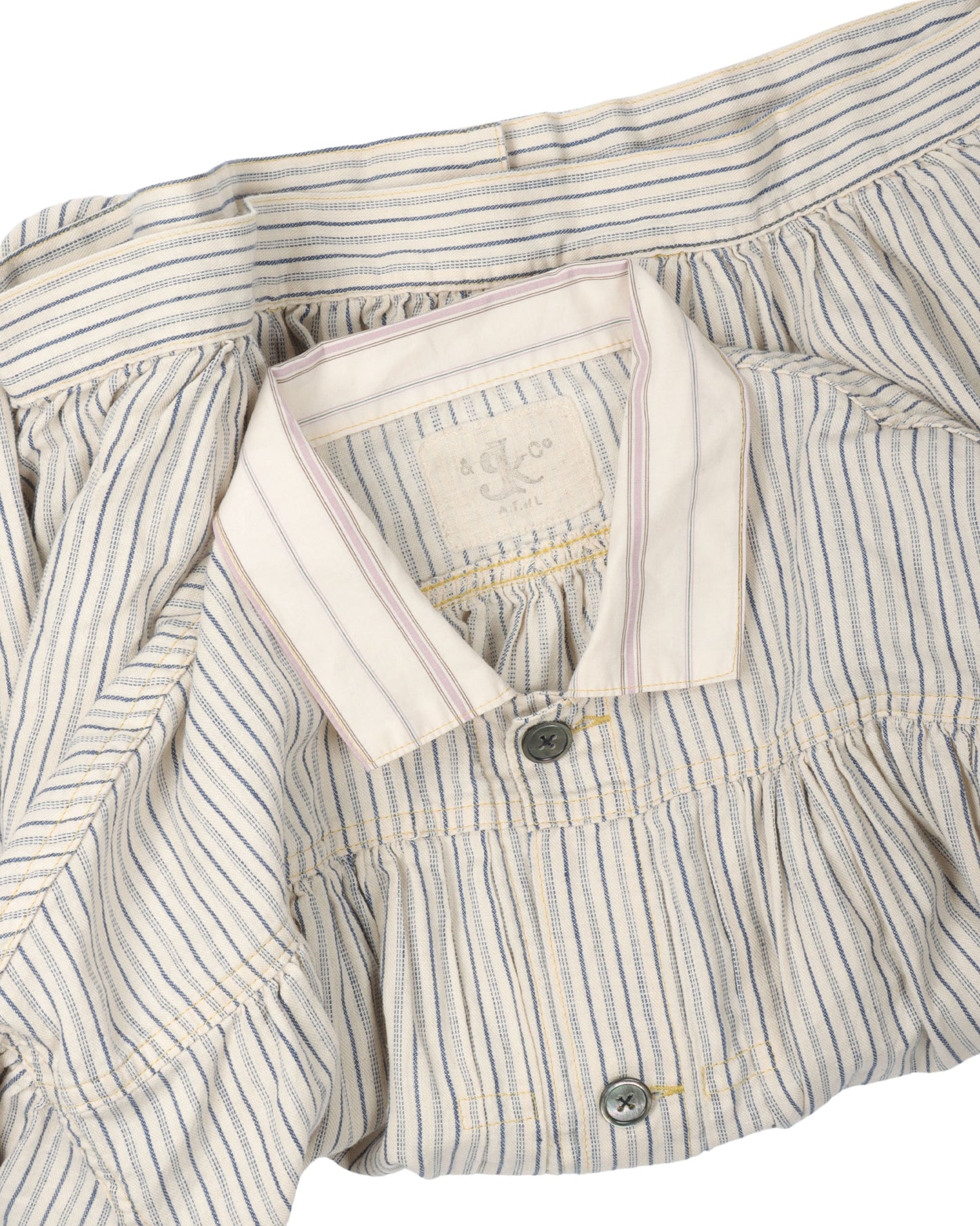 Twill Stripe Gypsy Blouse