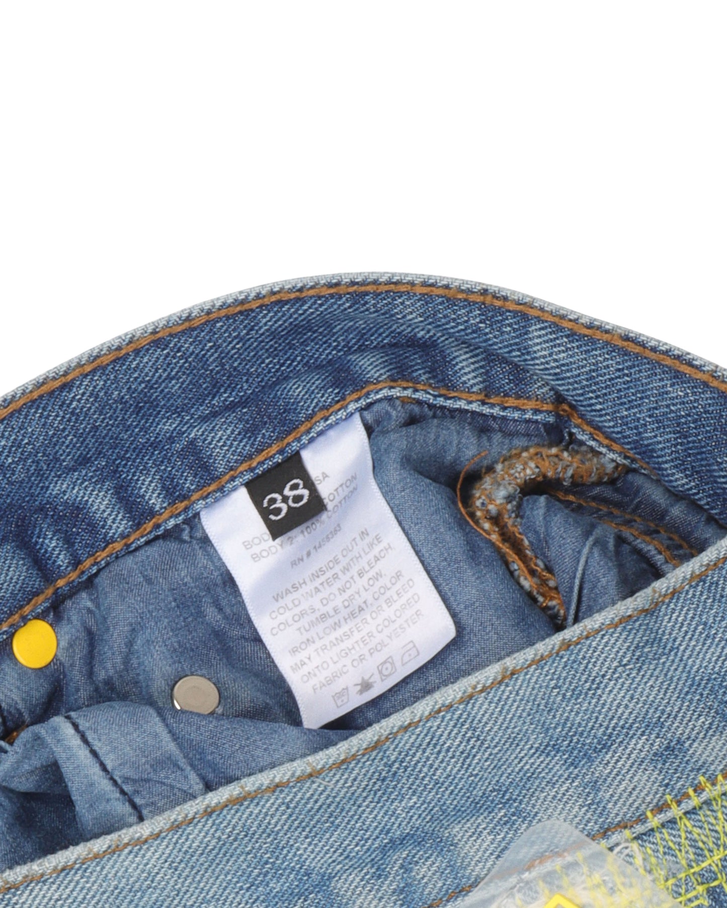 Distressed Embroidered Jeans