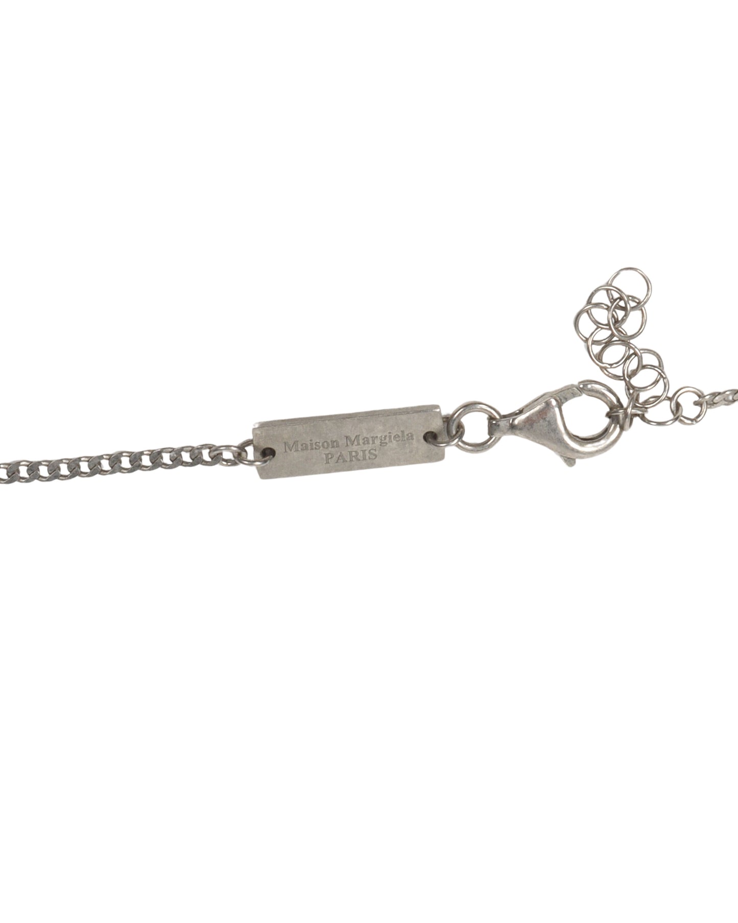 Twisted Number Logo Bar Necklace