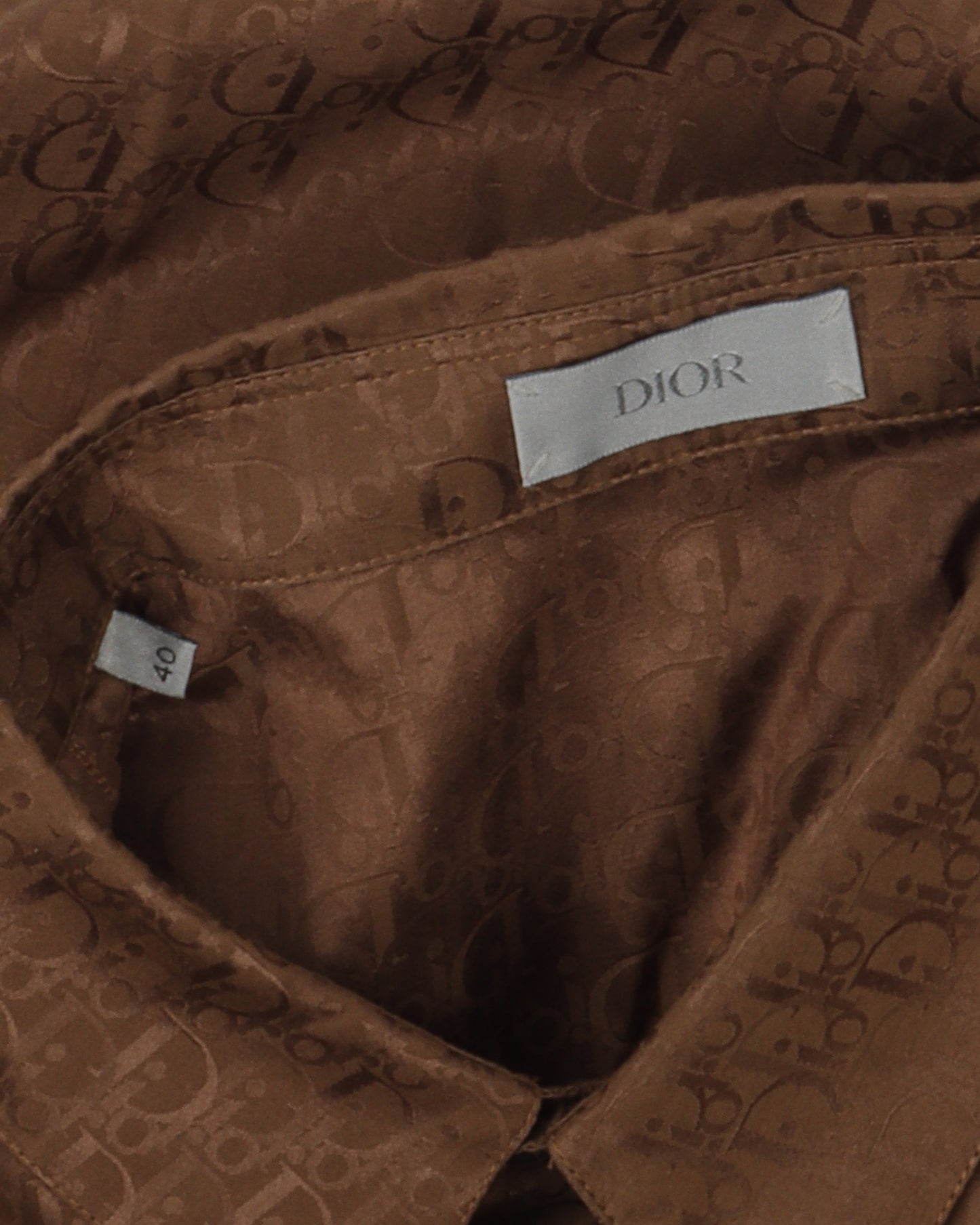 Oblique Monogram Silk Shirt