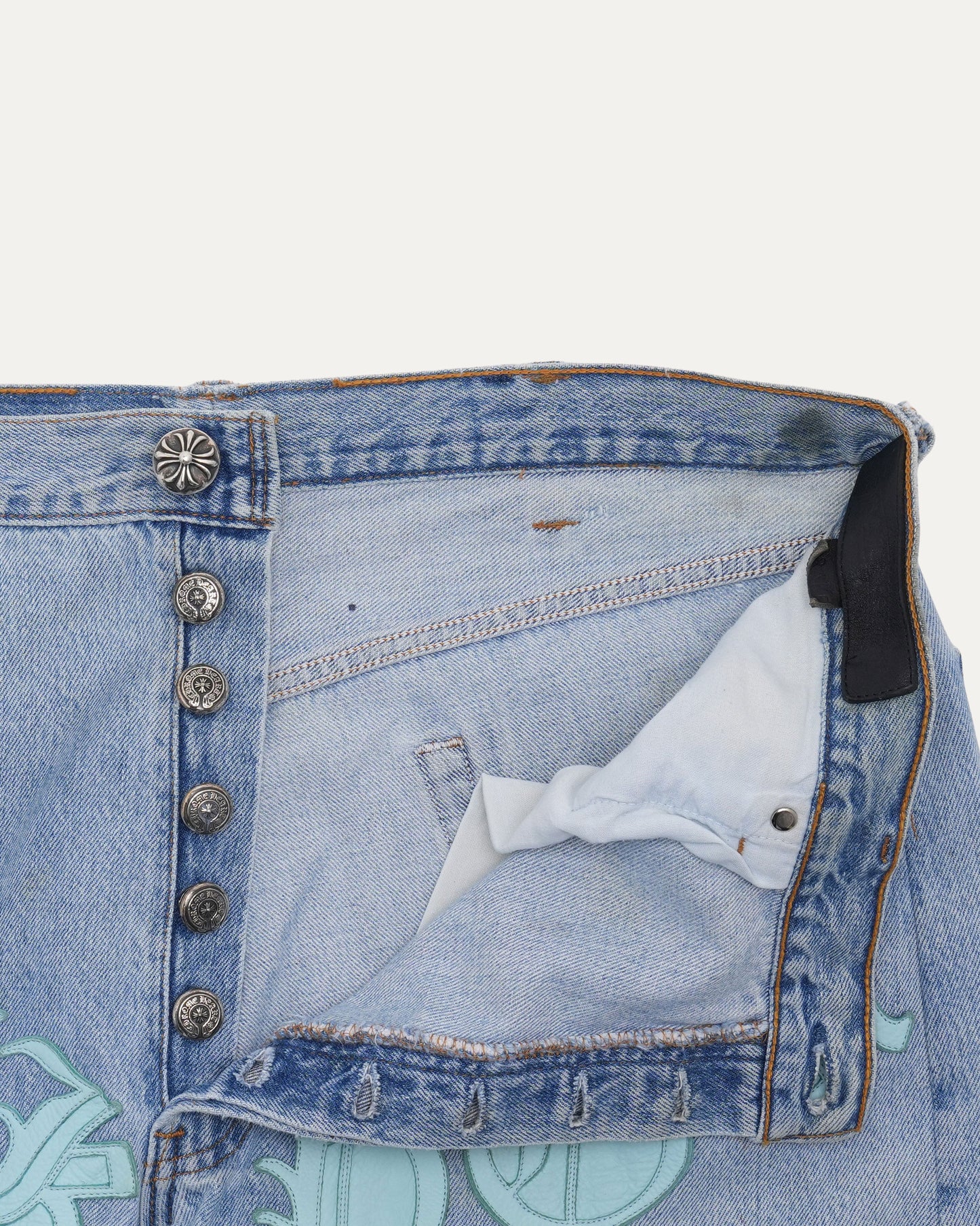 Levi's 501 Fuck You Cross Patch Jeans