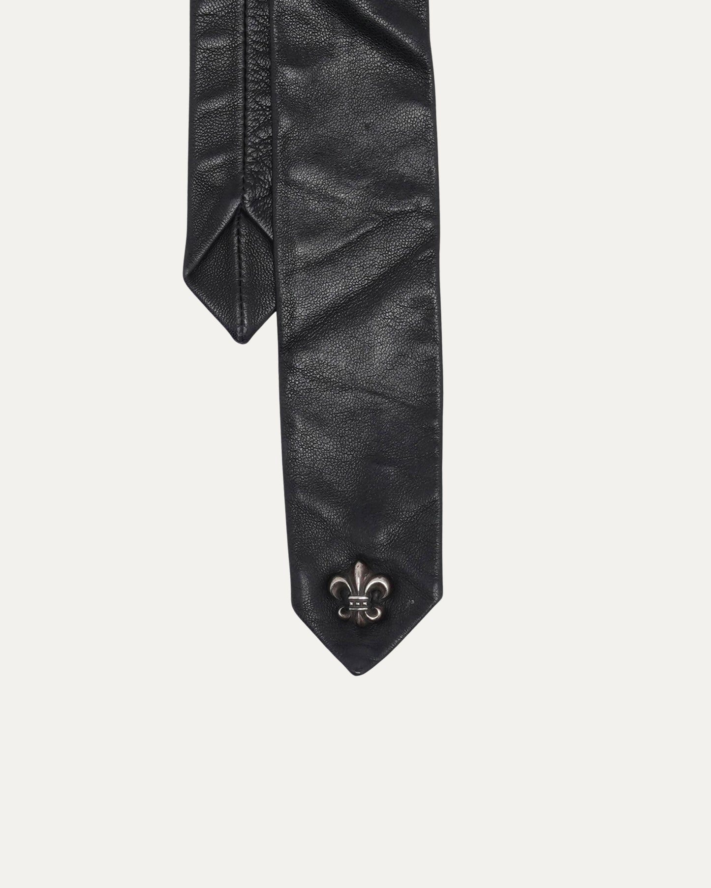 Fleur Embellished Leather Tie