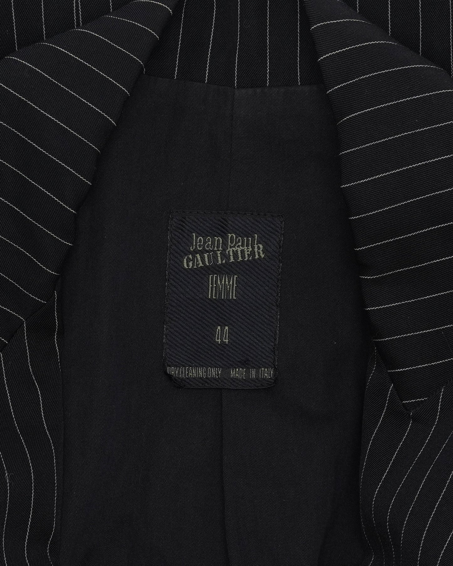 FW 1989 Pinstripe Bondage Blazer