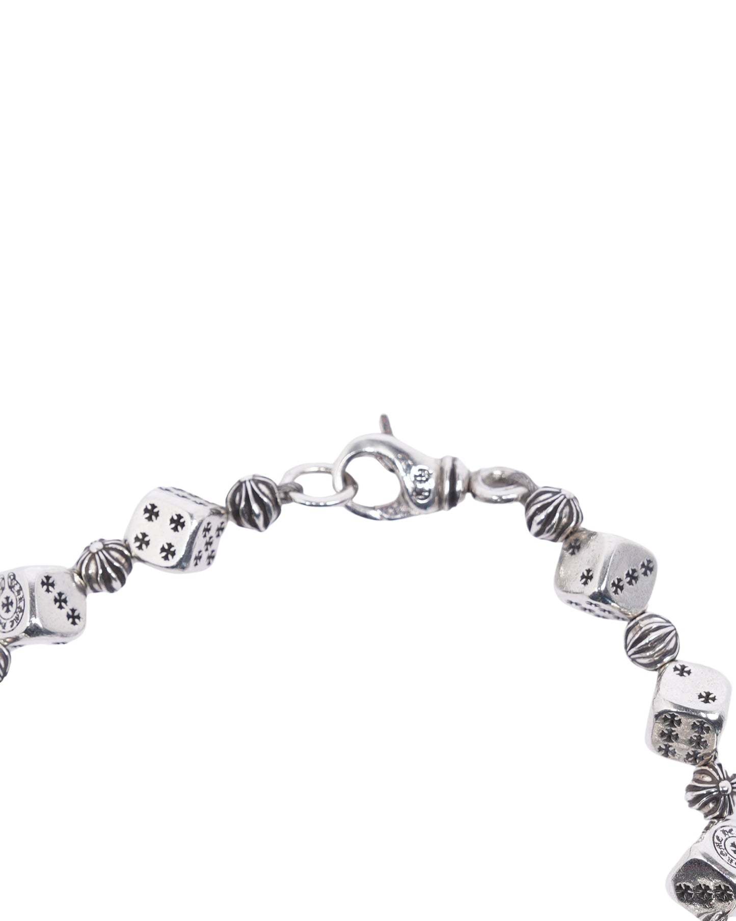 Silver Dice Bracelet