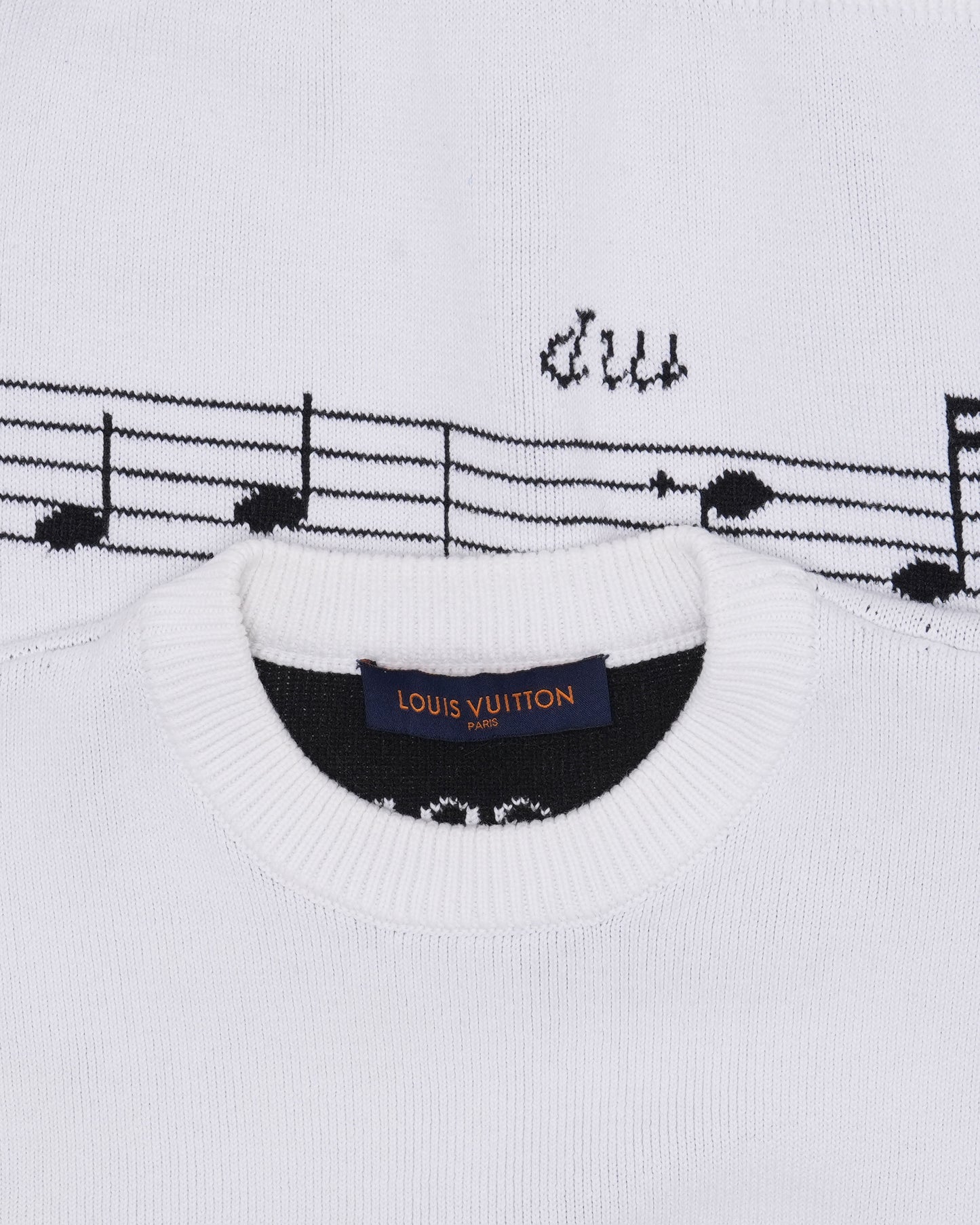 Japan Exclusive Music Note Intarsia Knit Sweater