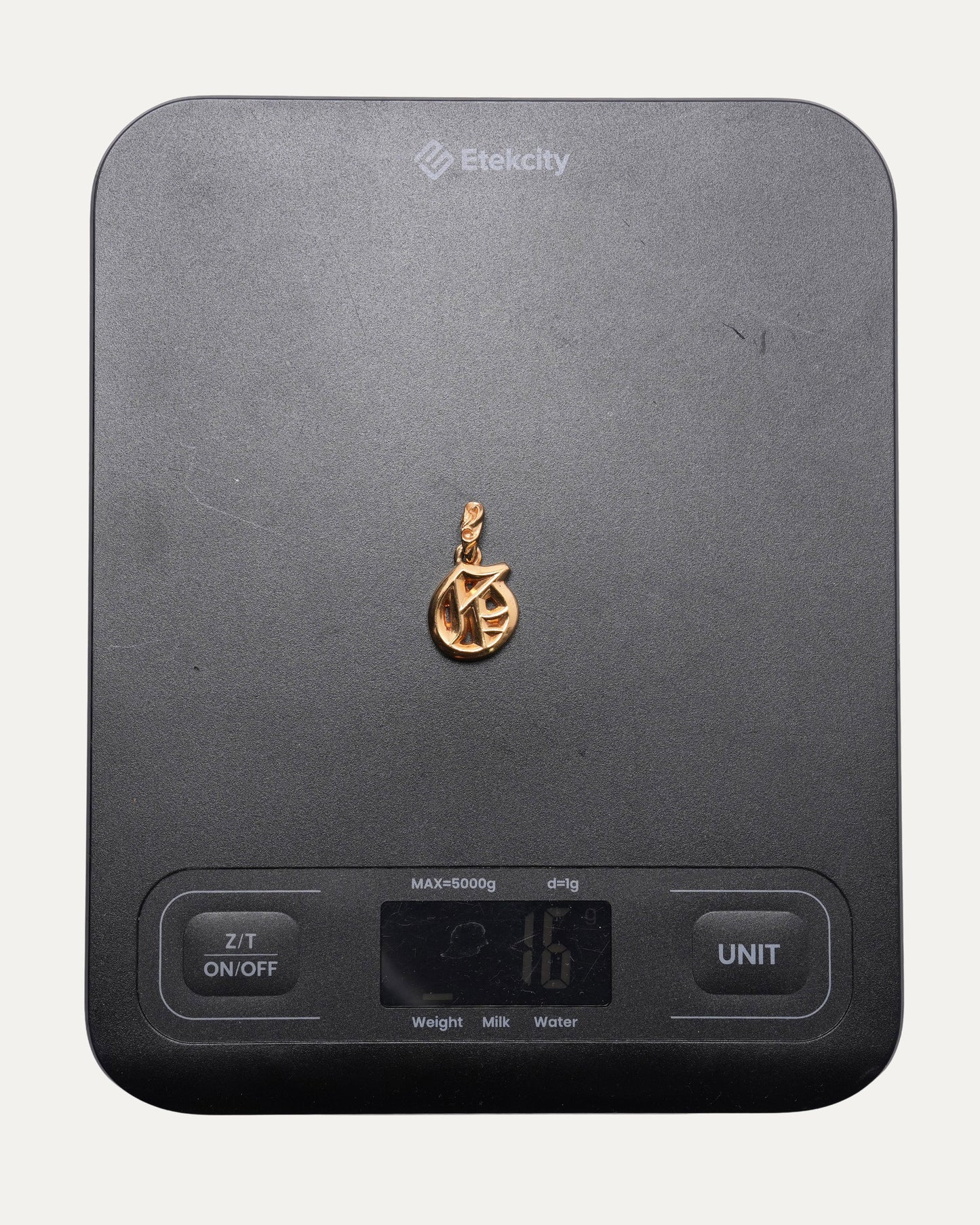 Gold G Pendant