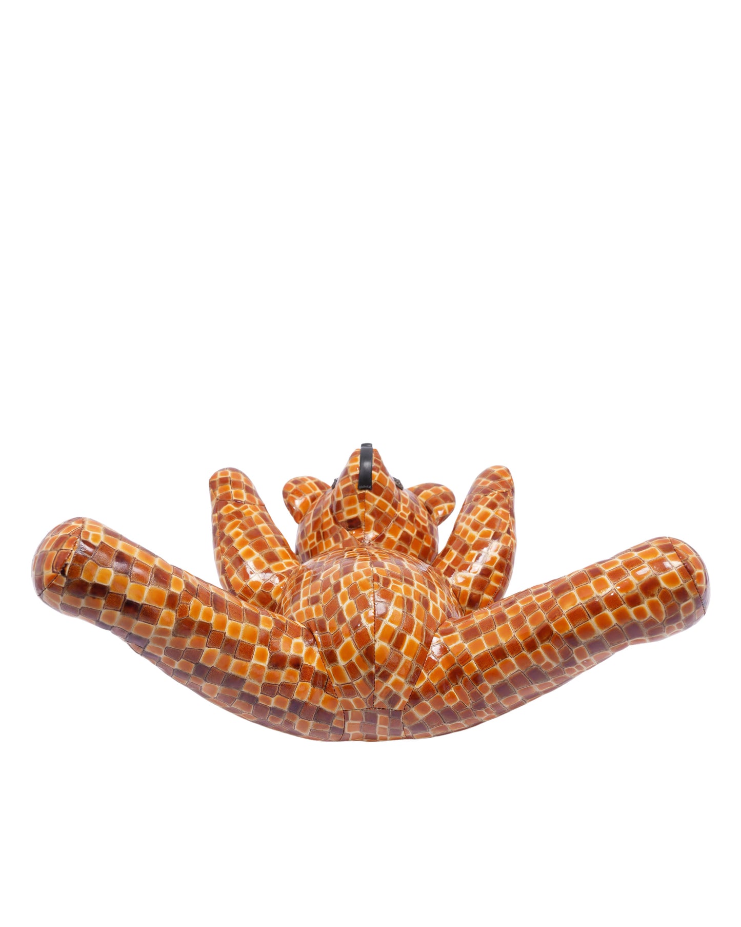 Patent Leather Mosaic Teddy Bear