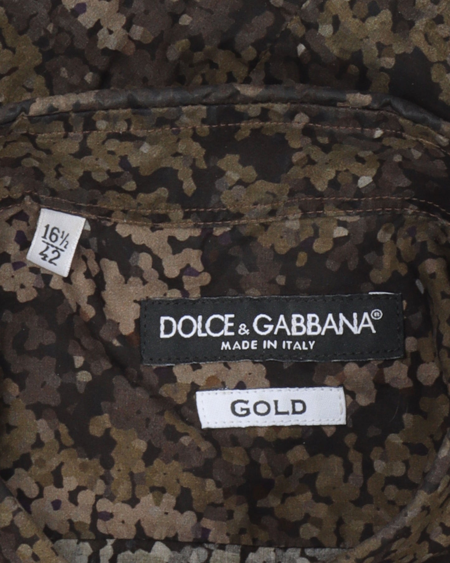 Dotted Camo Button Up Shirt