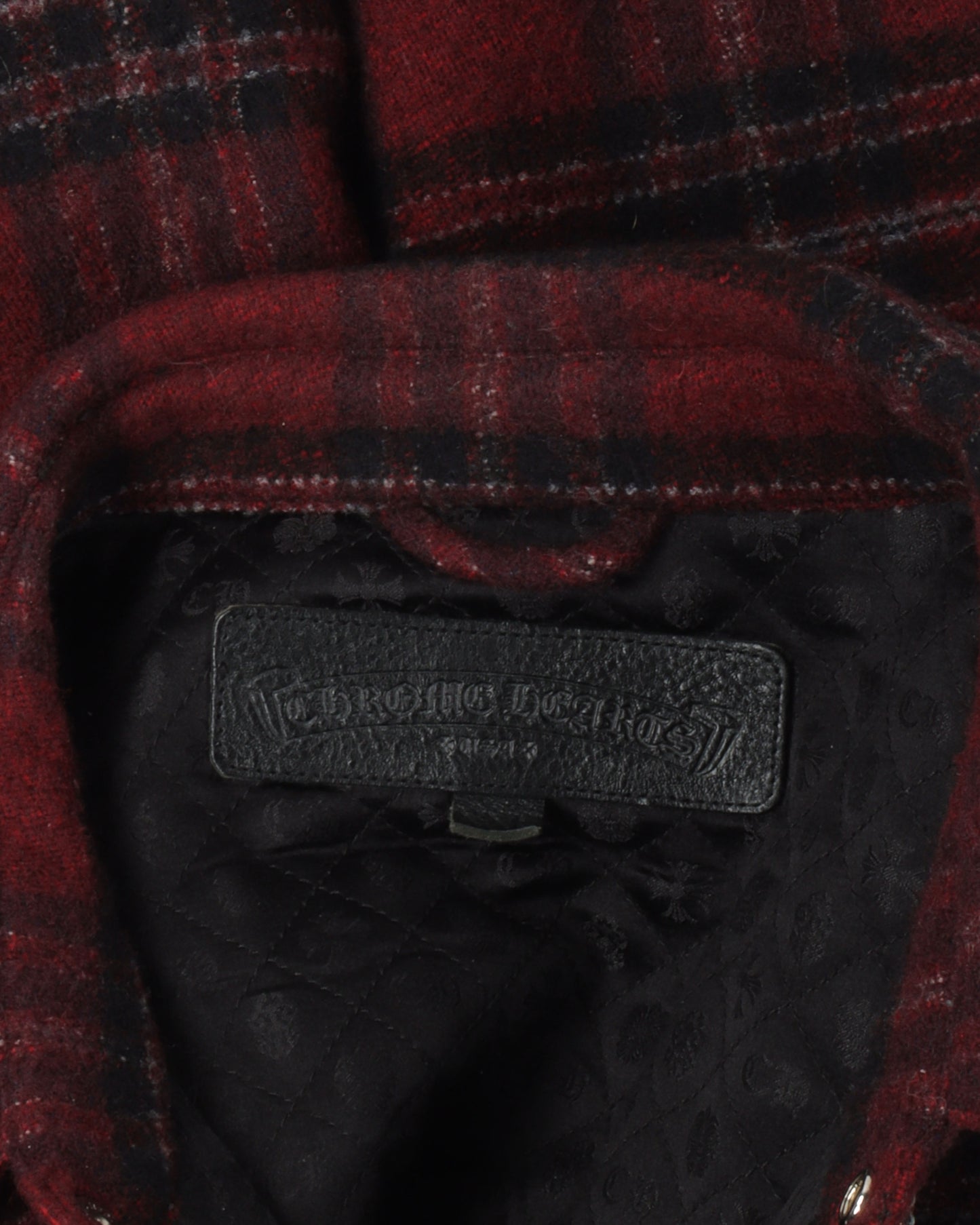 Cross Patch Padded Wool Flannel Shirt