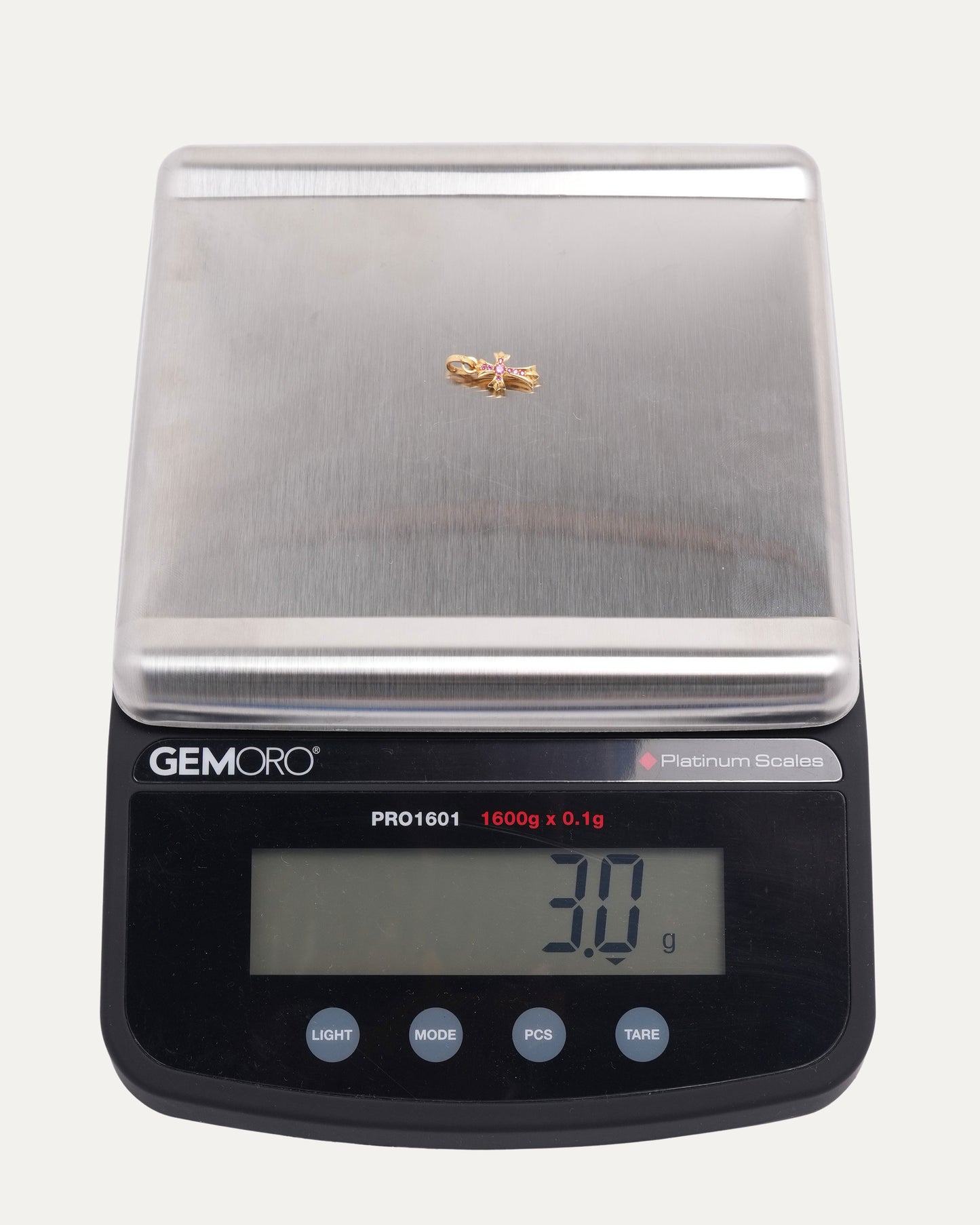 22k Gold Pink Sapphire Baby Fat Pendant