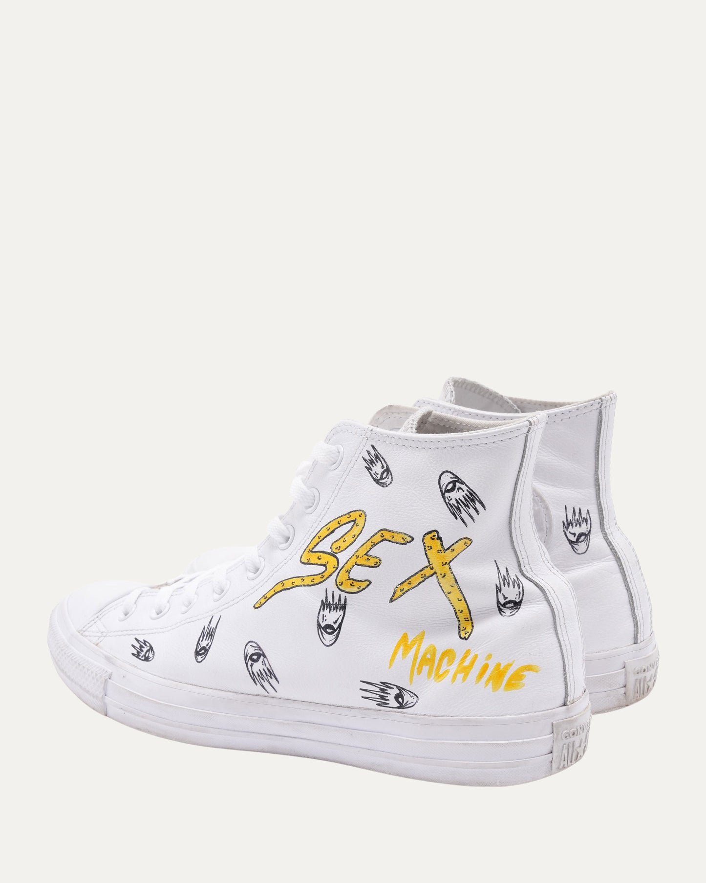 Sex Machine 99 Eyes Leather Converse Chuck Taylor Sneakers