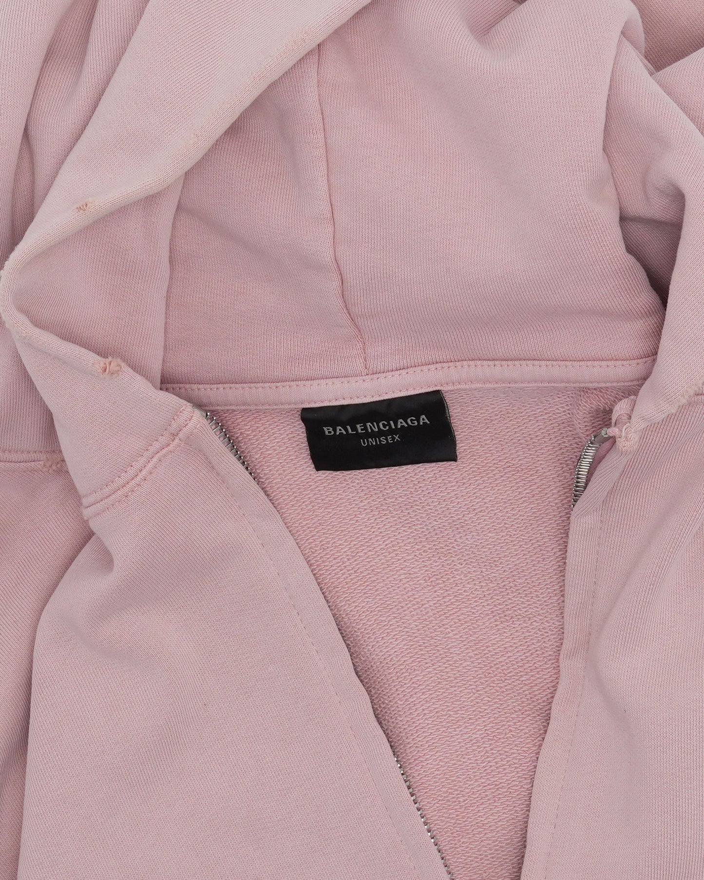 Reverse Logo Zip Up Hoodie