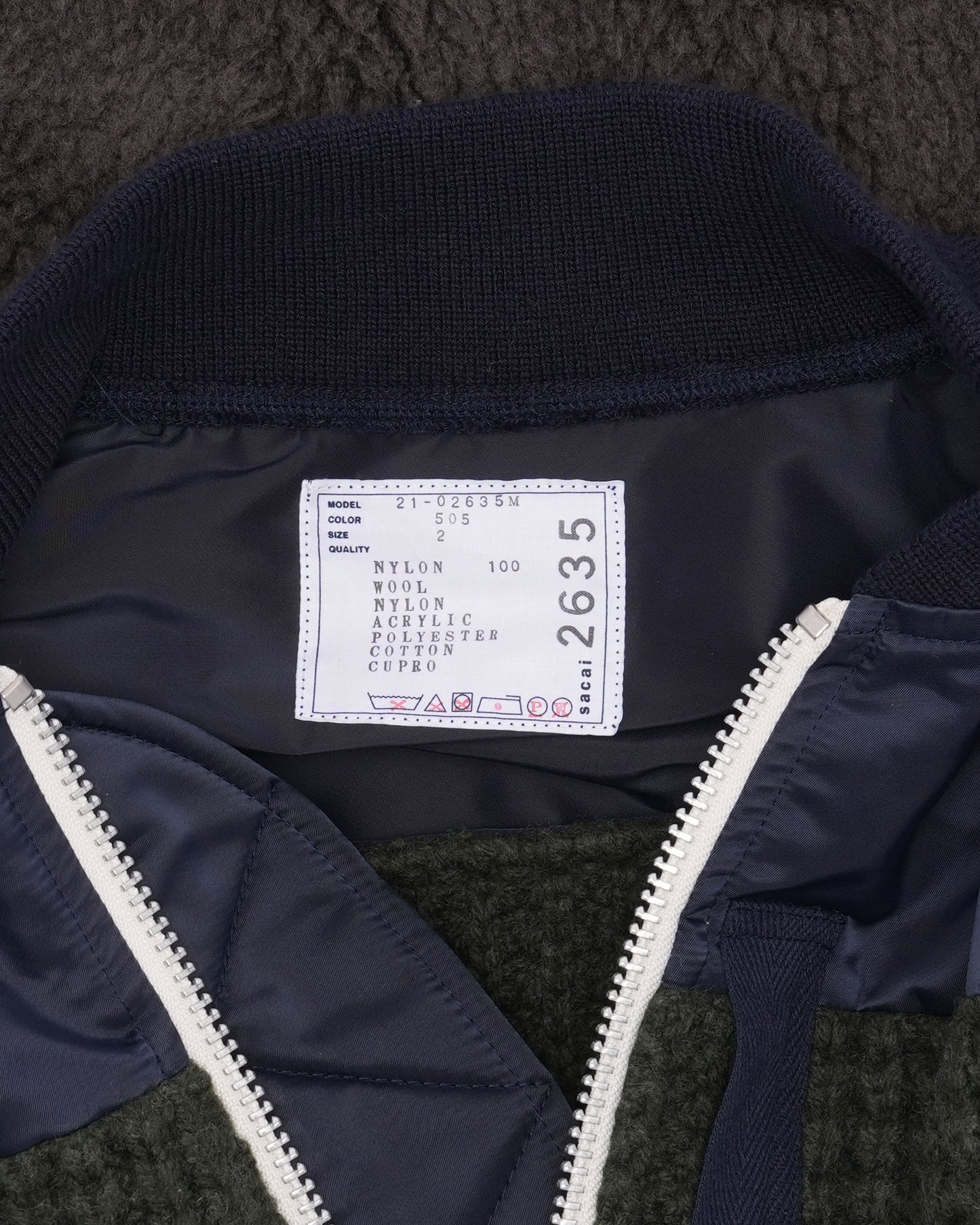 Multi Textured Bomber Jacket