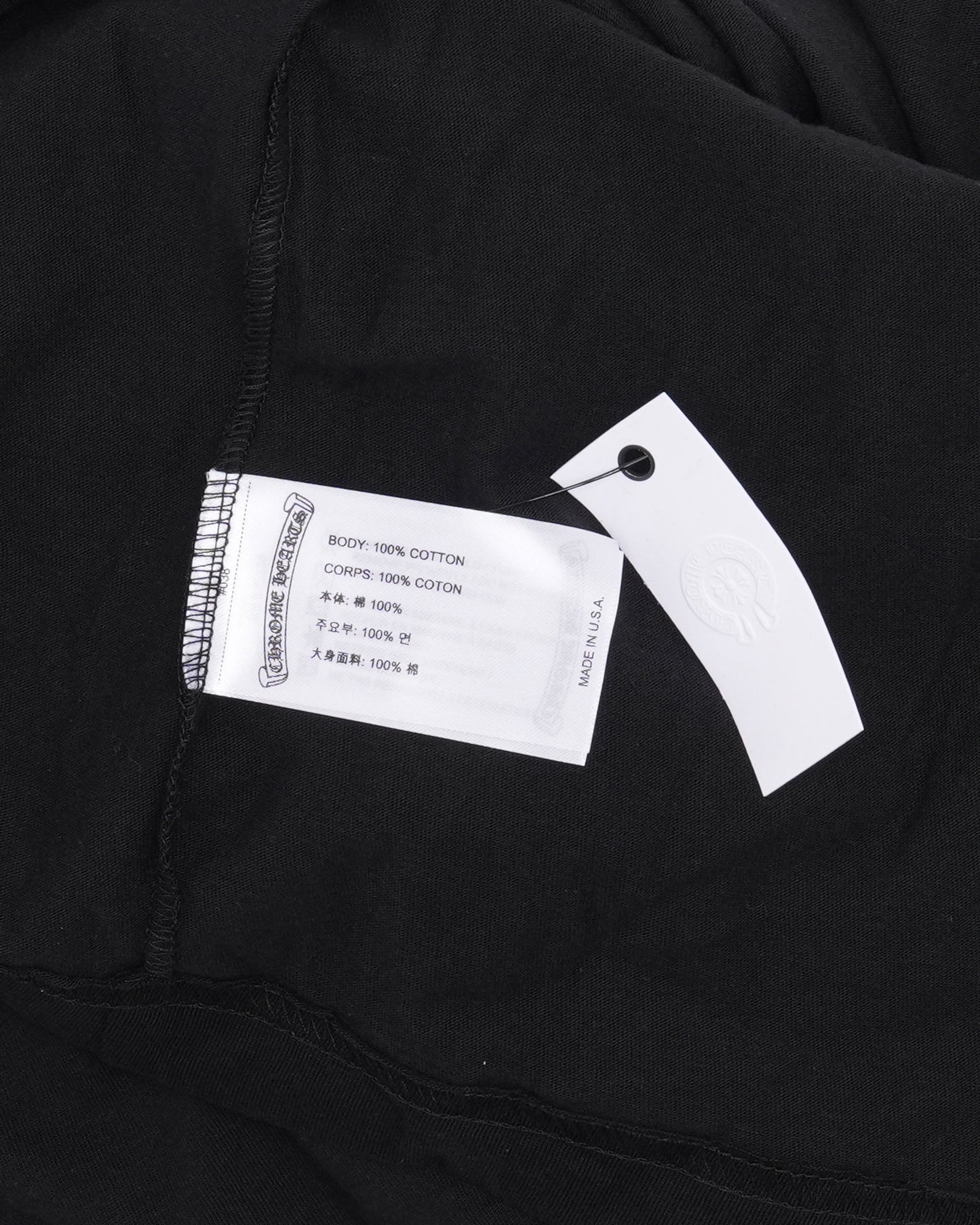 Neck Logo Long Sleeve Pocket T-Shirt