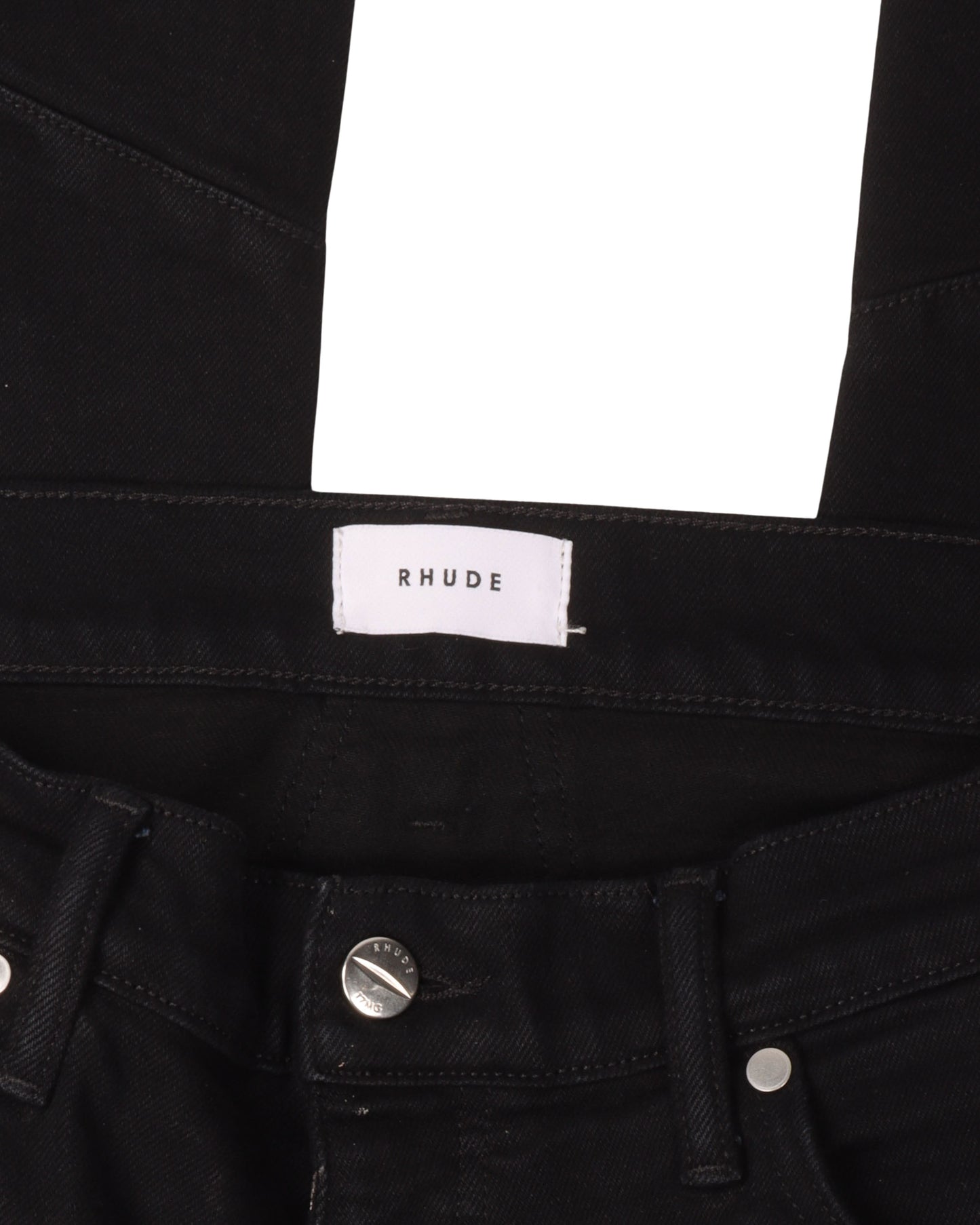 Snap Button Hem Jeans