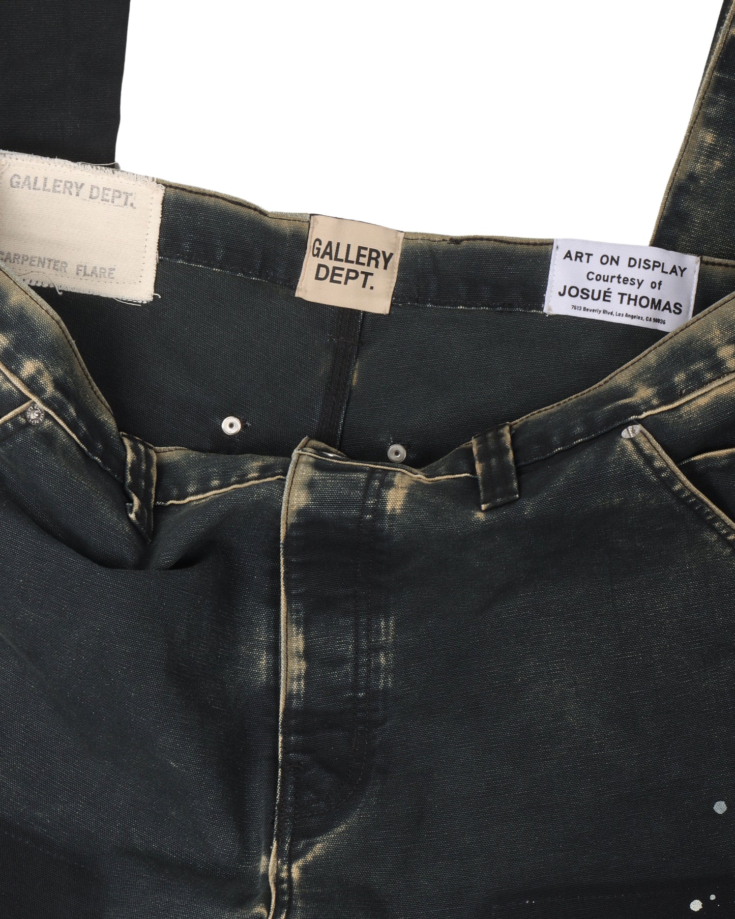 Paint Splatter Carpenter Flare Pants