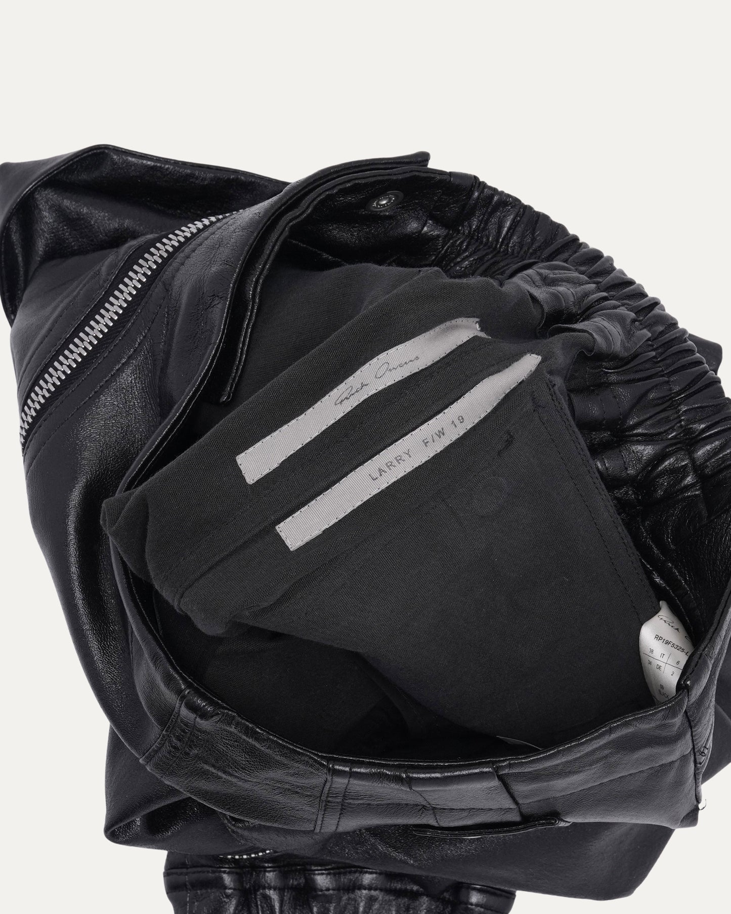AW19 LARRY Aircut Leather Pants