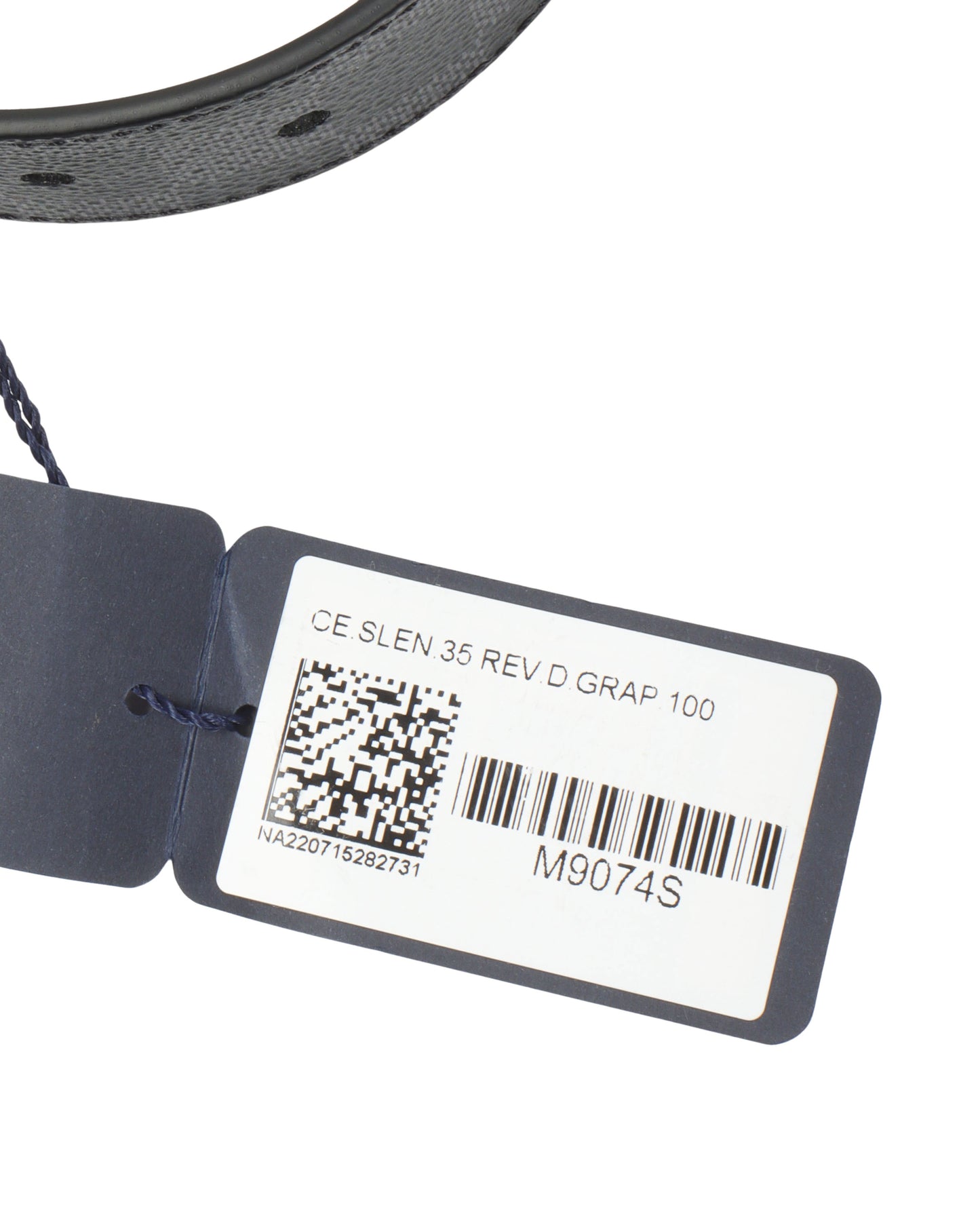 Graphite Damier Belt