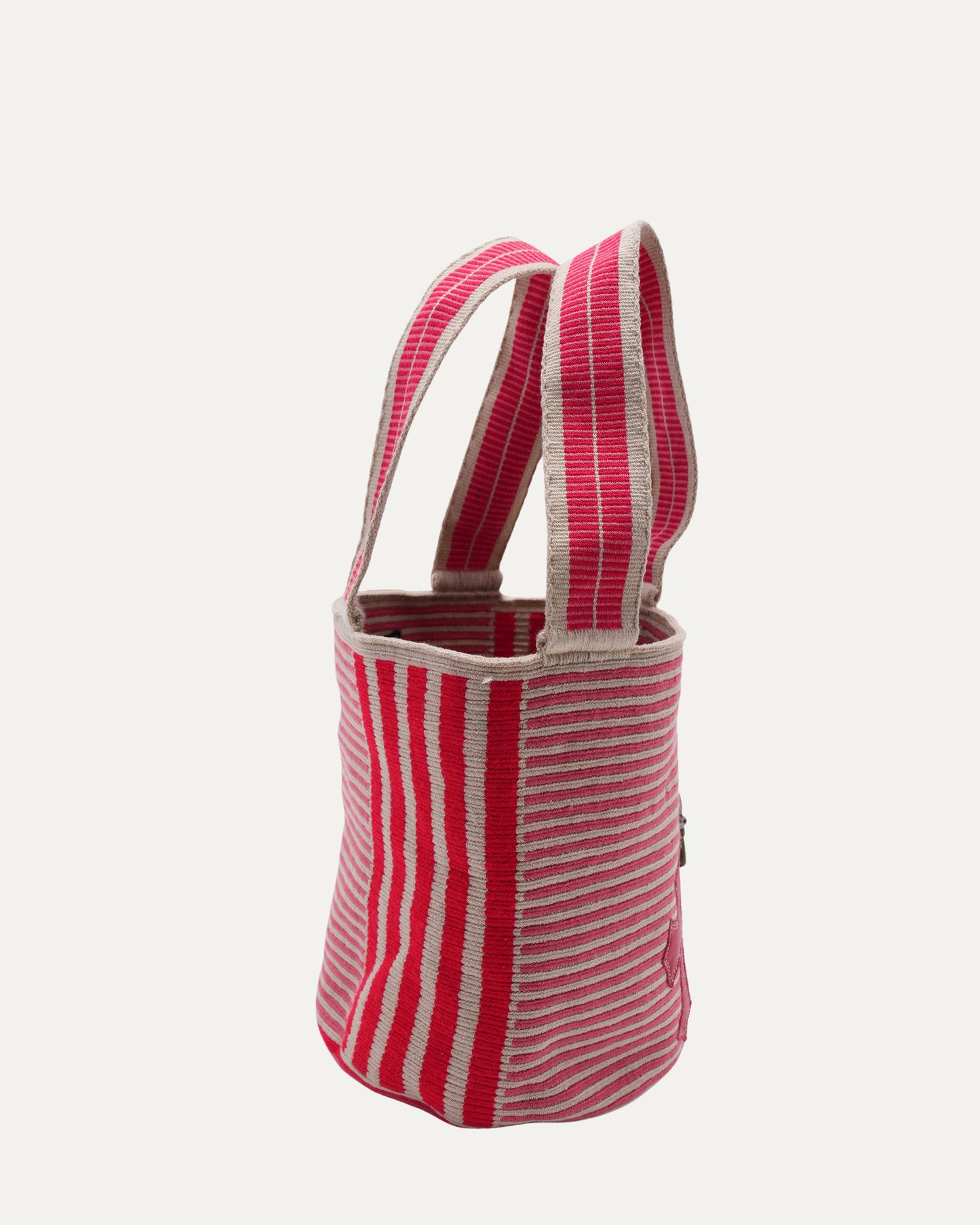 Guanabana Silver Embellished Cross Patch Bucket Bag