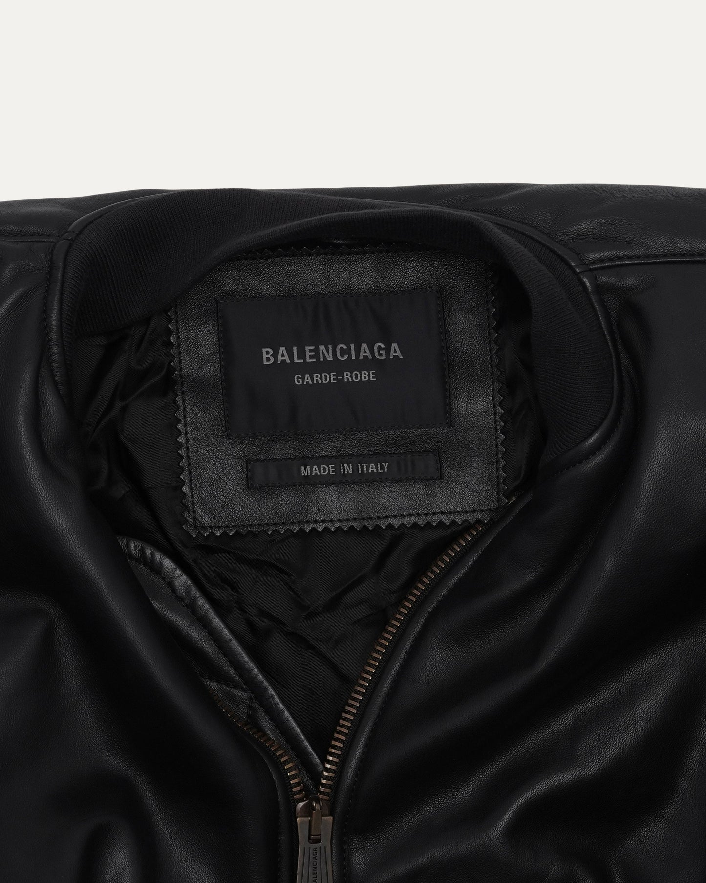 Leather Bomber Jacket