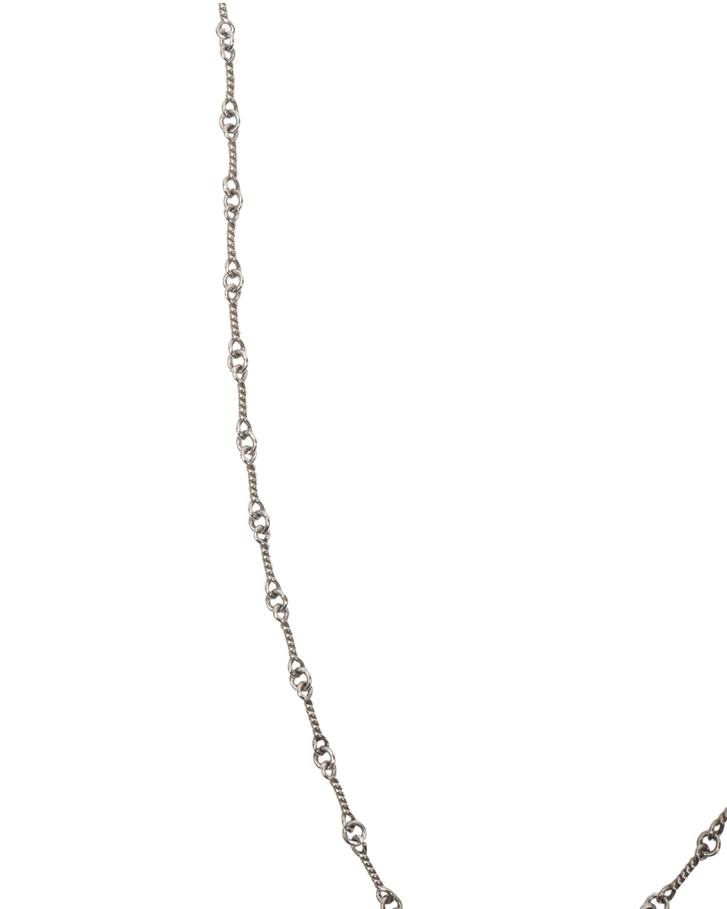18k White Gold Twist Chain