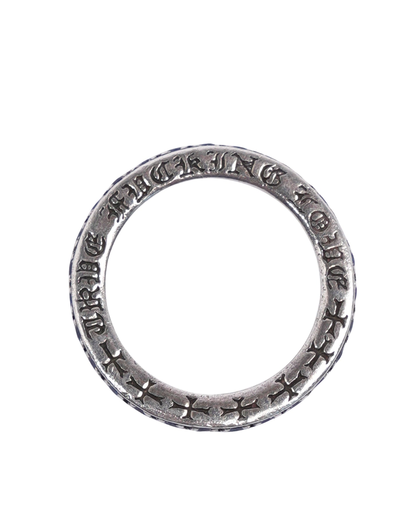 Silver & Blue Sapphire Band Ring