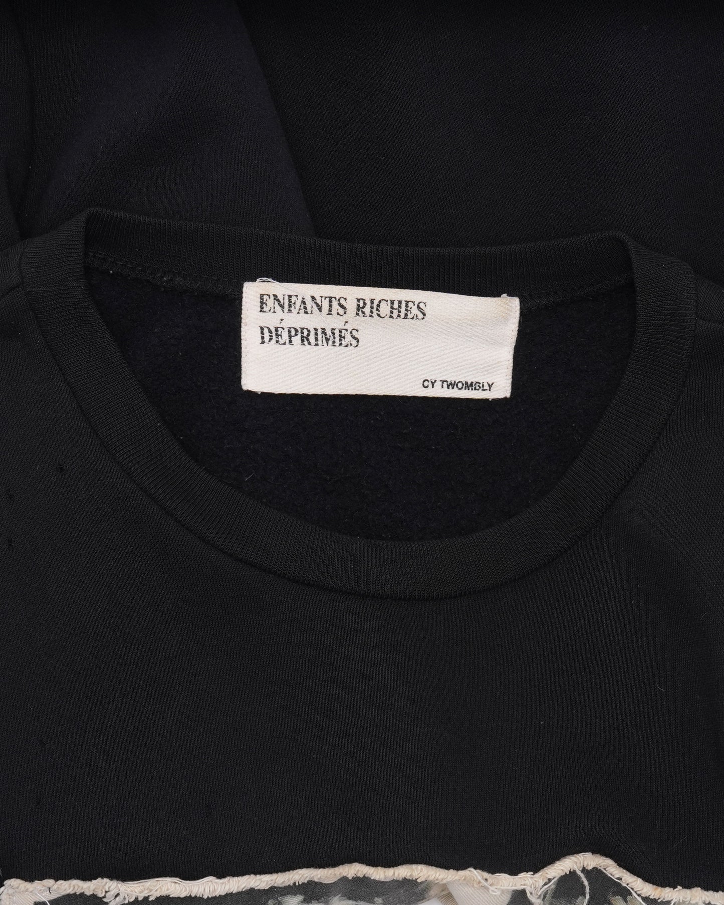 Cy Twombly Distressed Assemblage Crewneck Sweatshirt