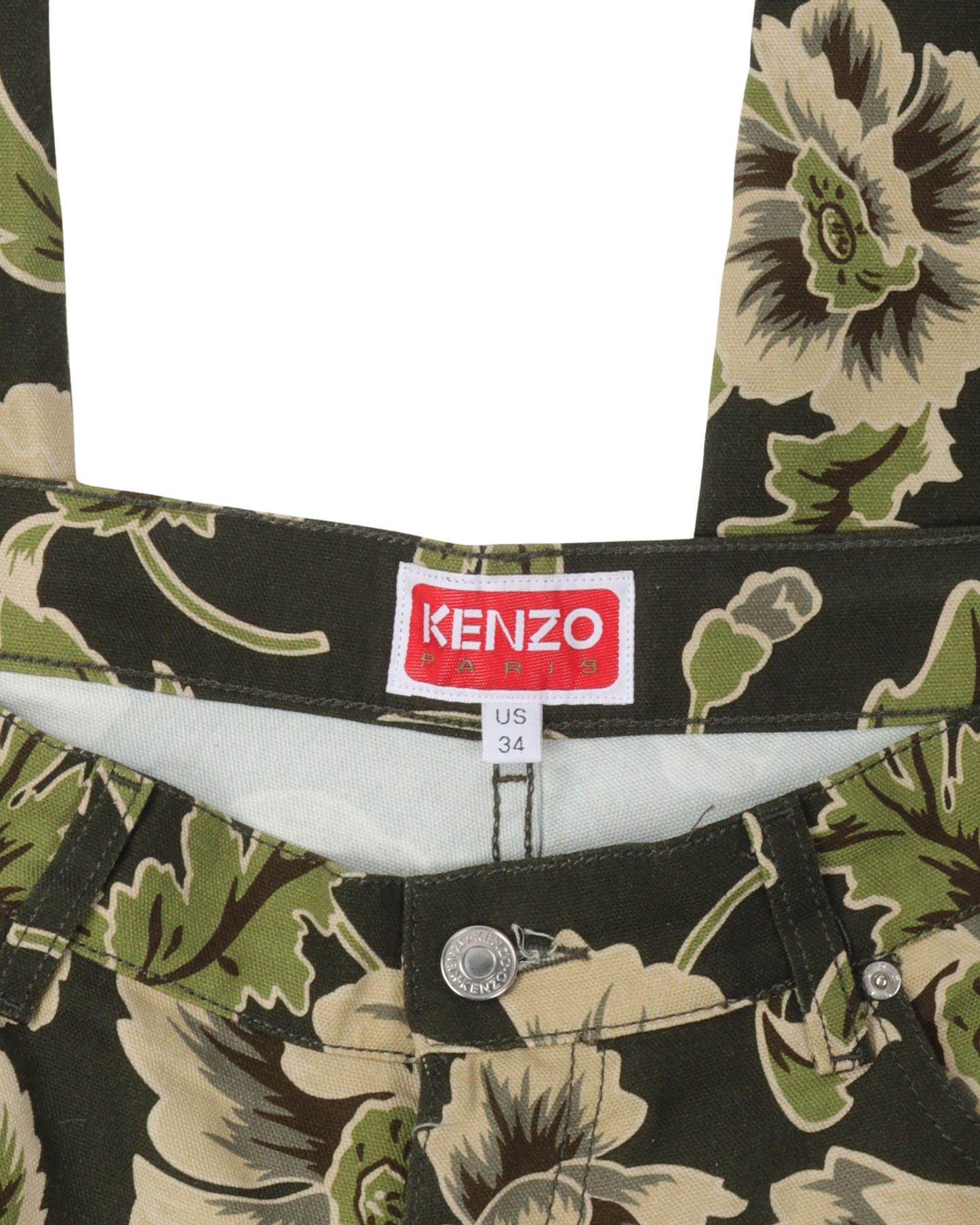 Floral Print Loose Fit Jeans