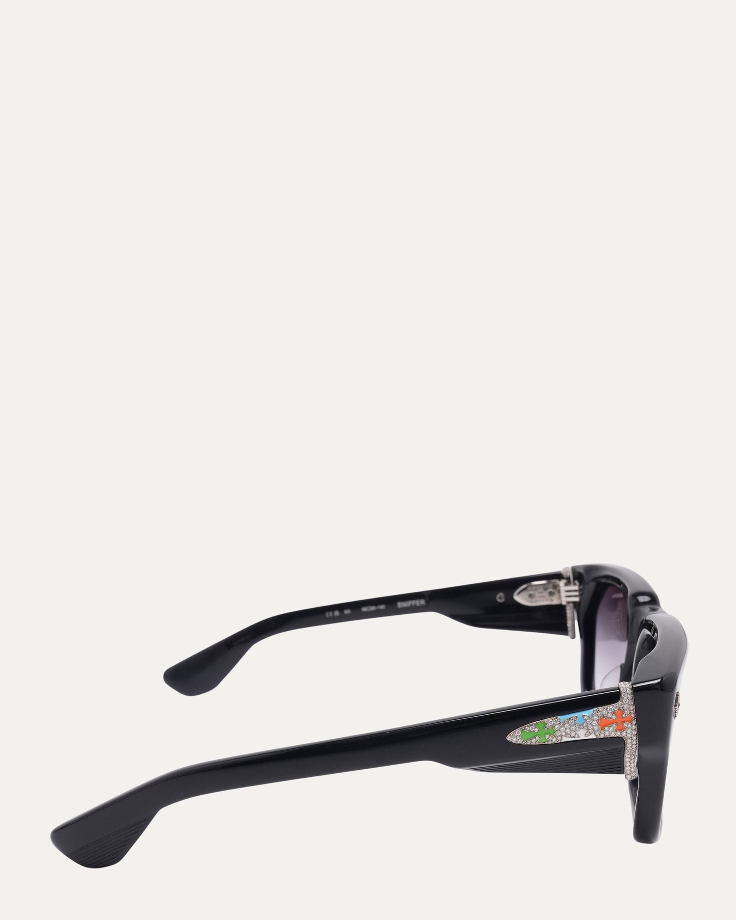 Diamond and Enamel Sniffer Sunglasses