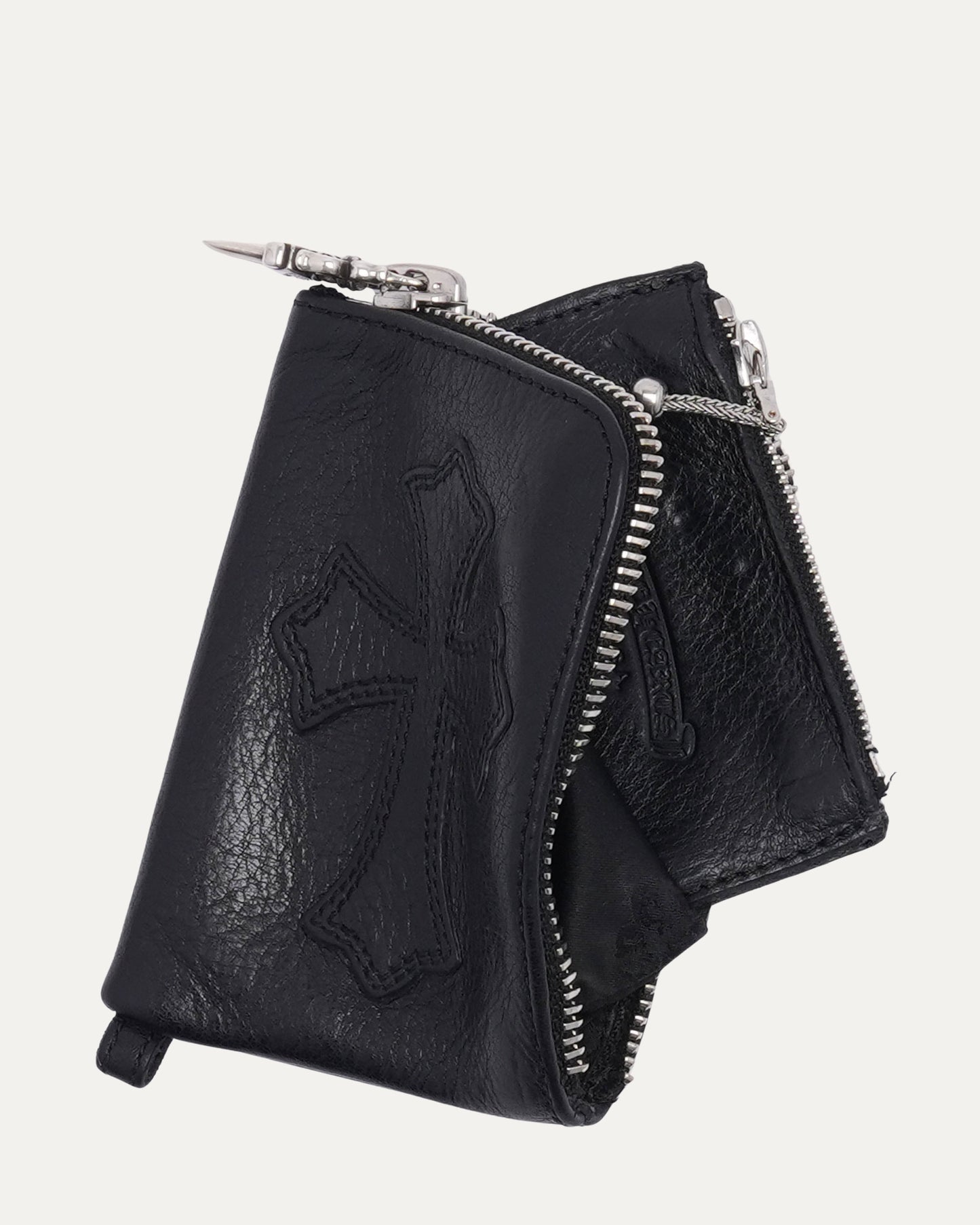 Cross Patch Zip Wallet