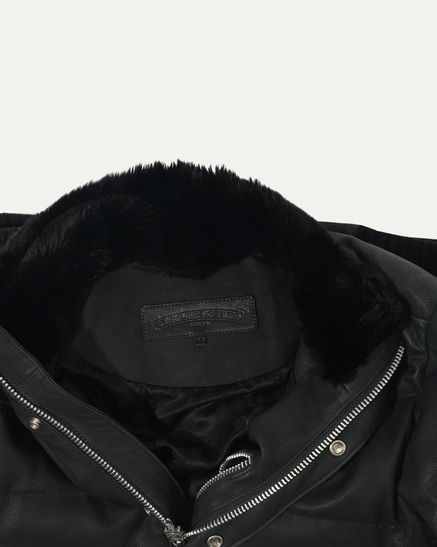 Leather Puffer Jacket