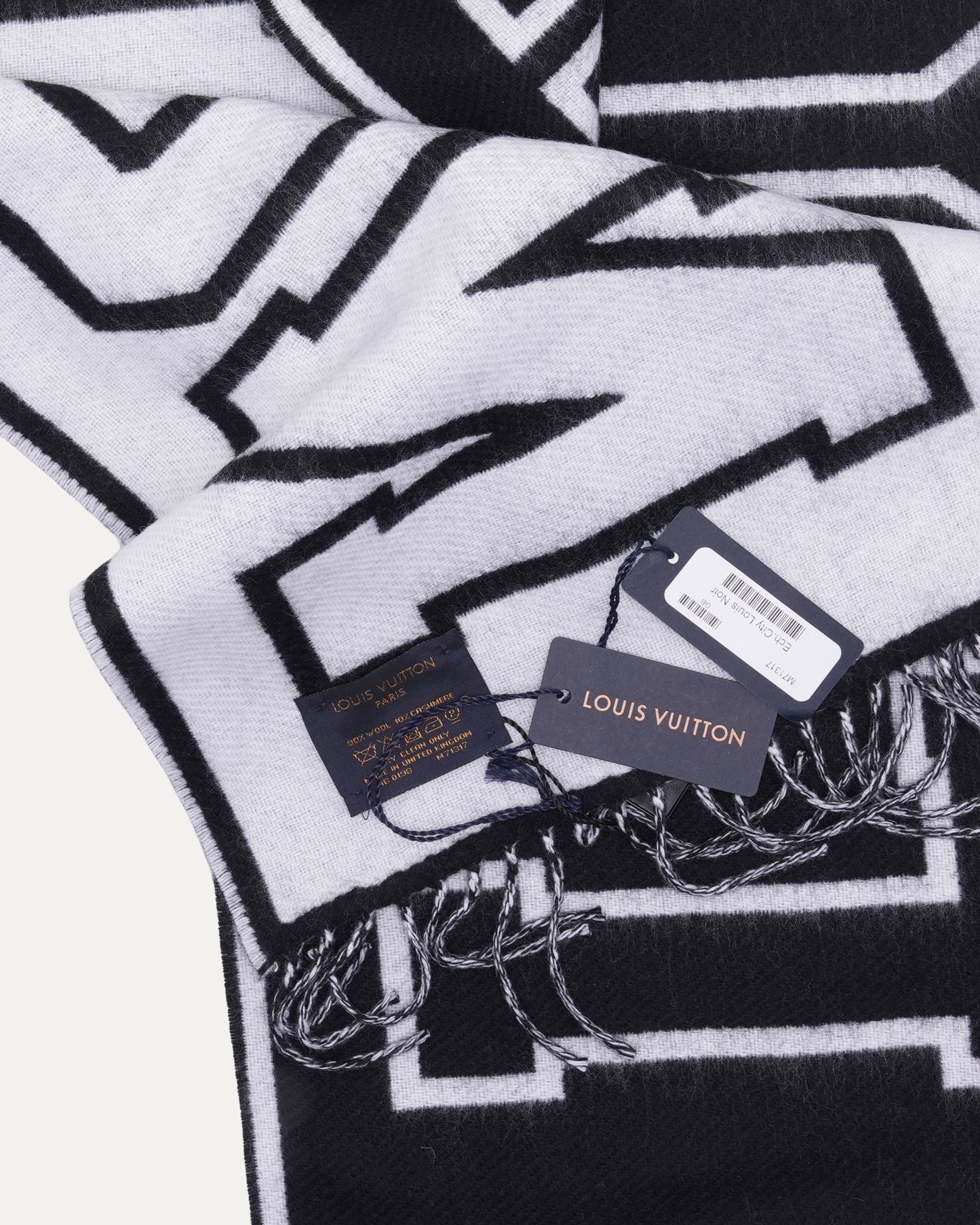 Wool-Cashmere Spellout Scarf