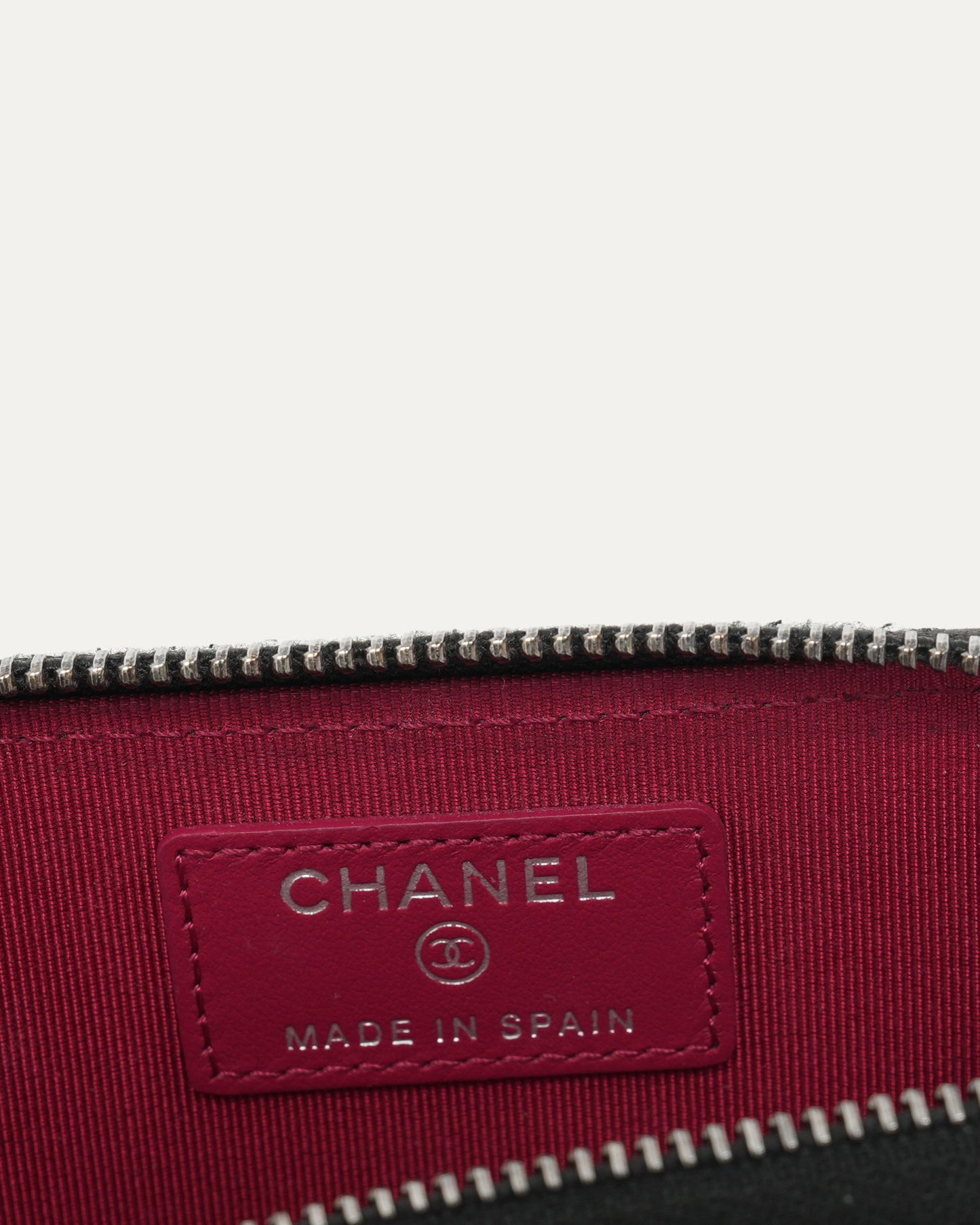 Quilted Leather Zip Wallet