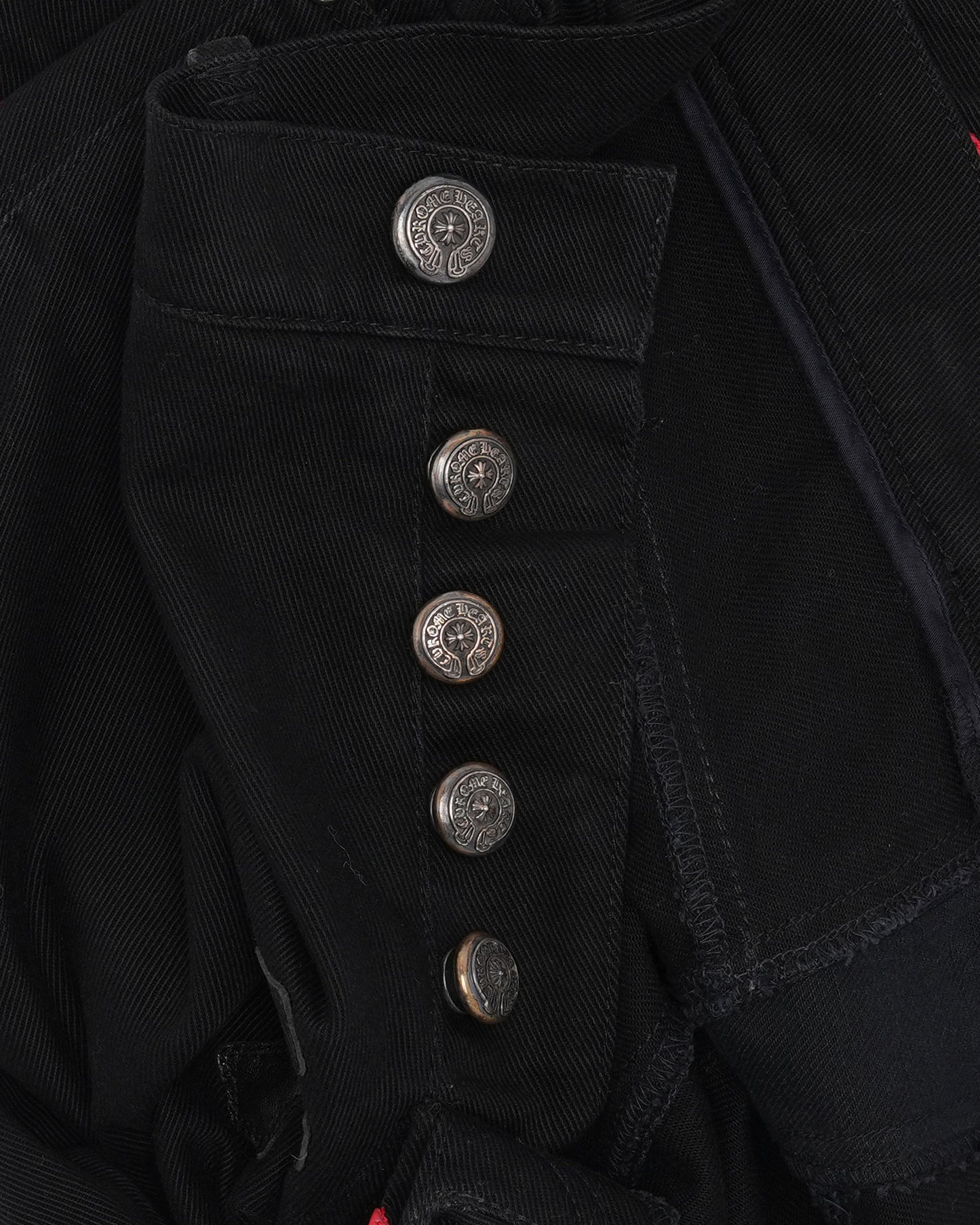 Fleur Knee Cross Star and Dagger and Patch Jeans