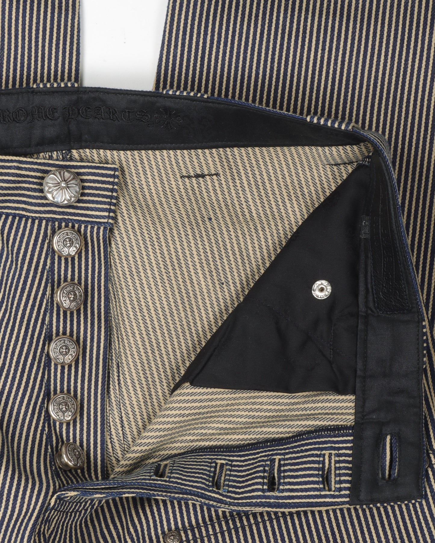 Hickory Striped Double Knee Work Pants