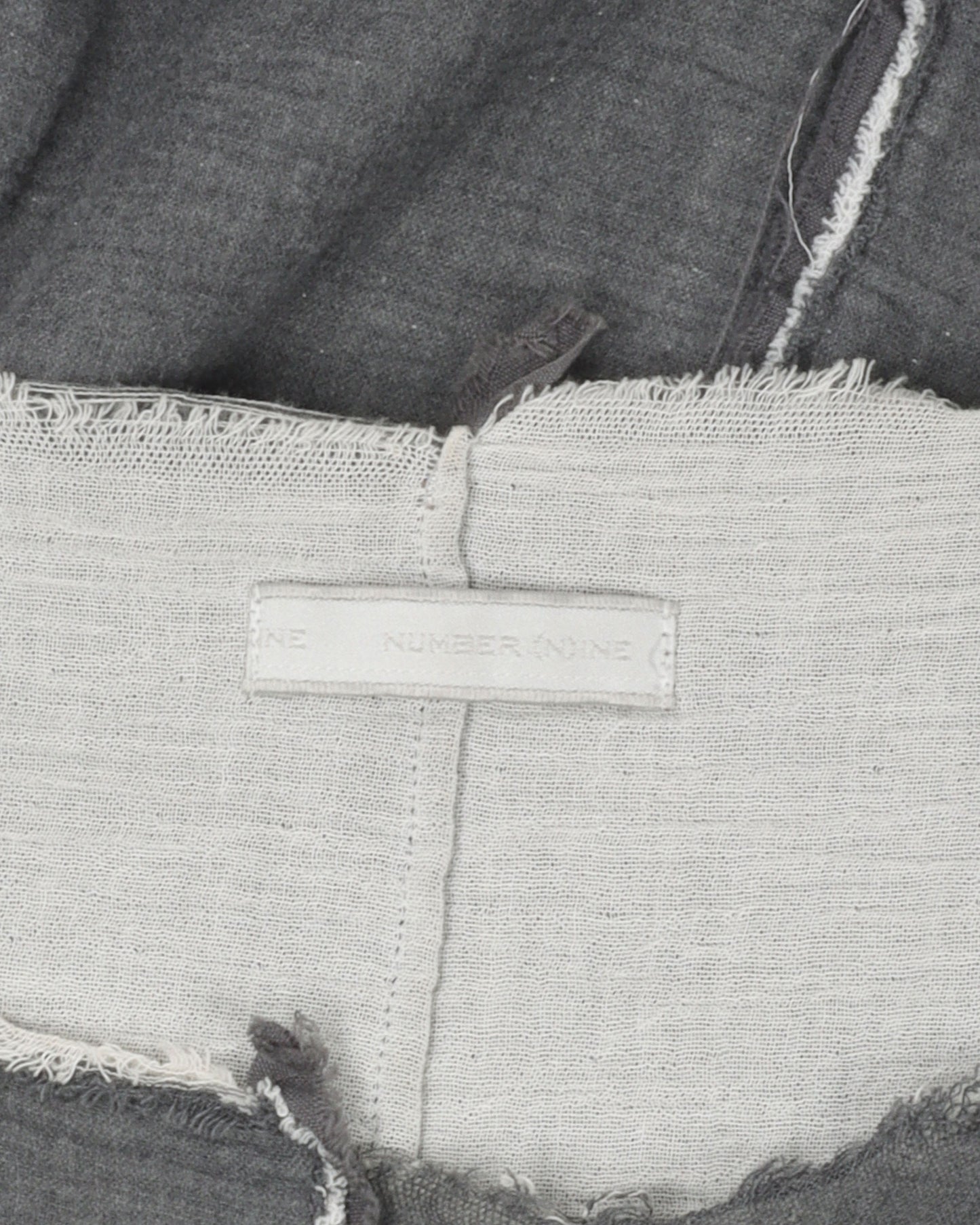 Raw Edge Distressed Long Sleeve T-Shirt