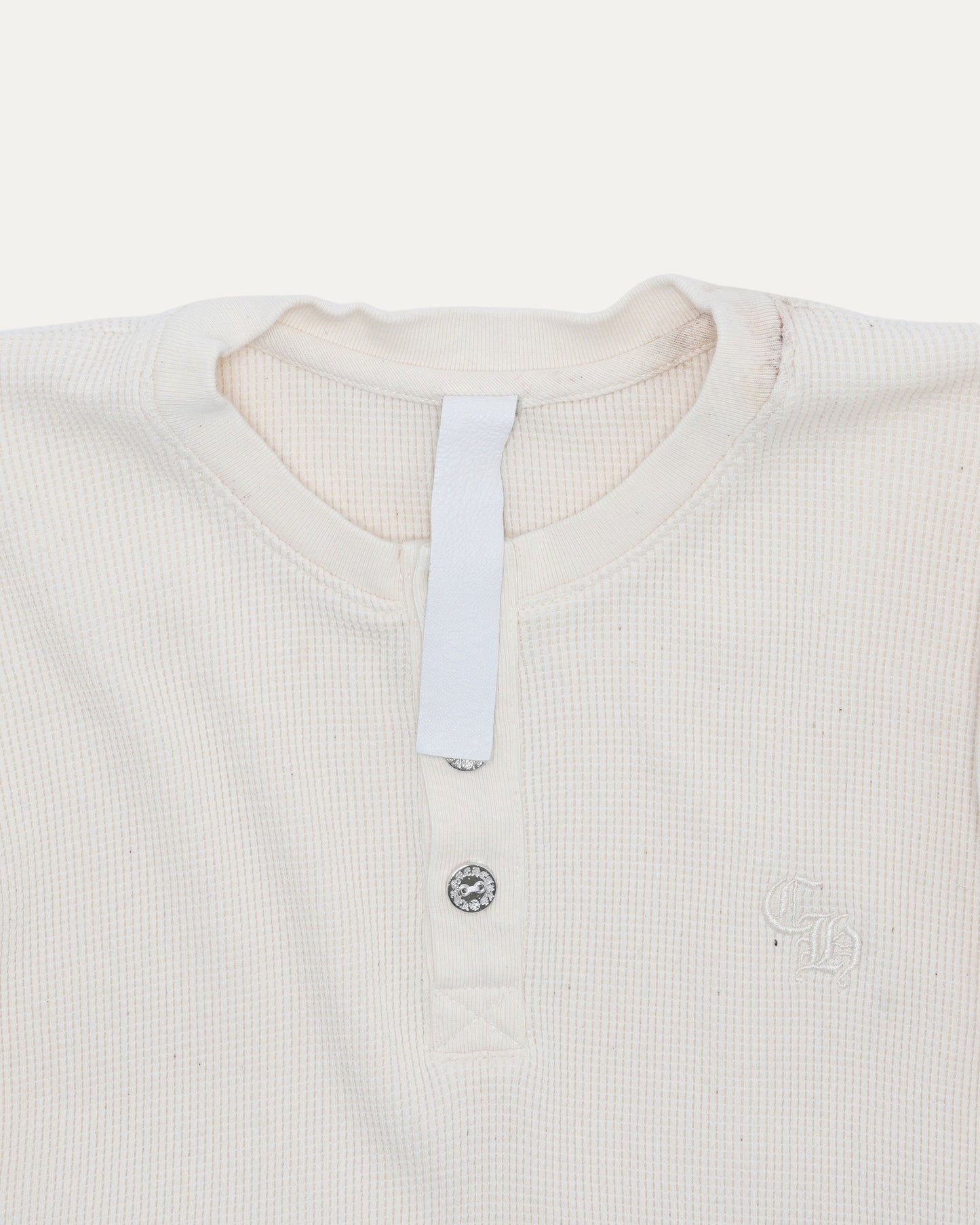 Embroidered Henley Thermal