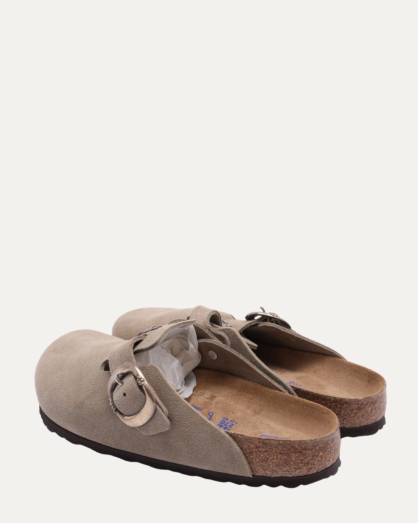 Dagger Embellished Birkenstock Boston Suede Mule