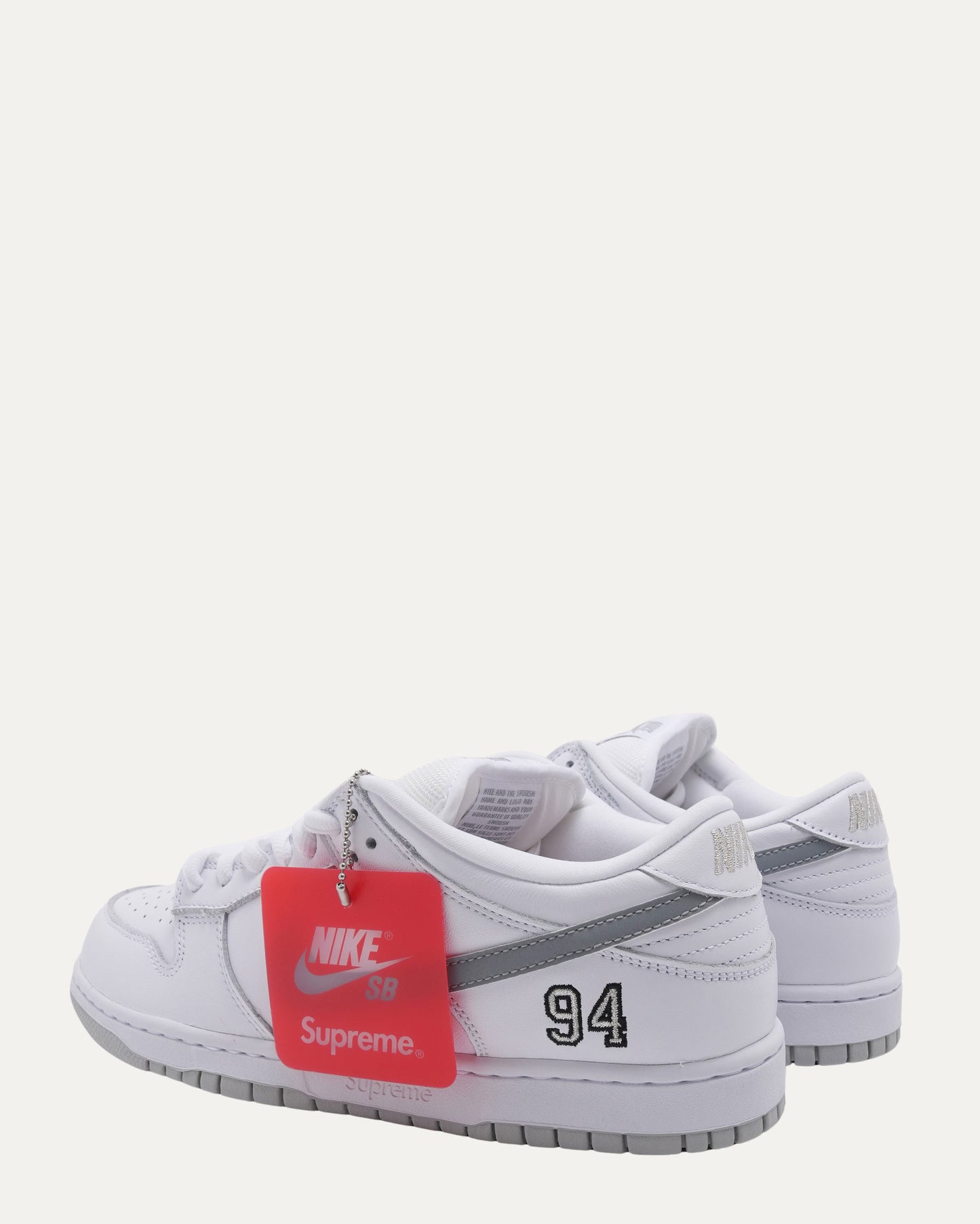 Nike Dunk Low SB 'White Metallic Silver'