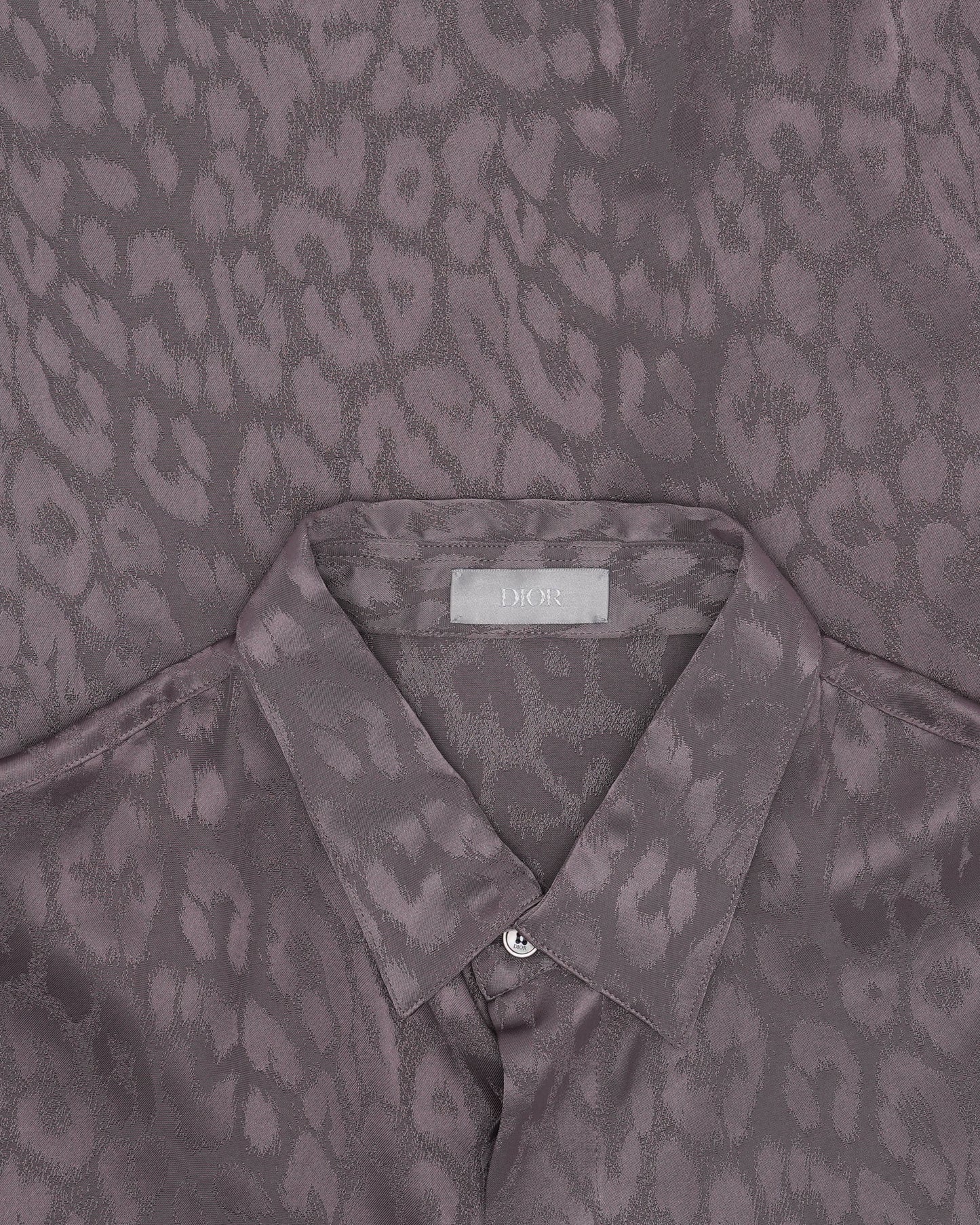 Jacquard Leopard Print Shirt