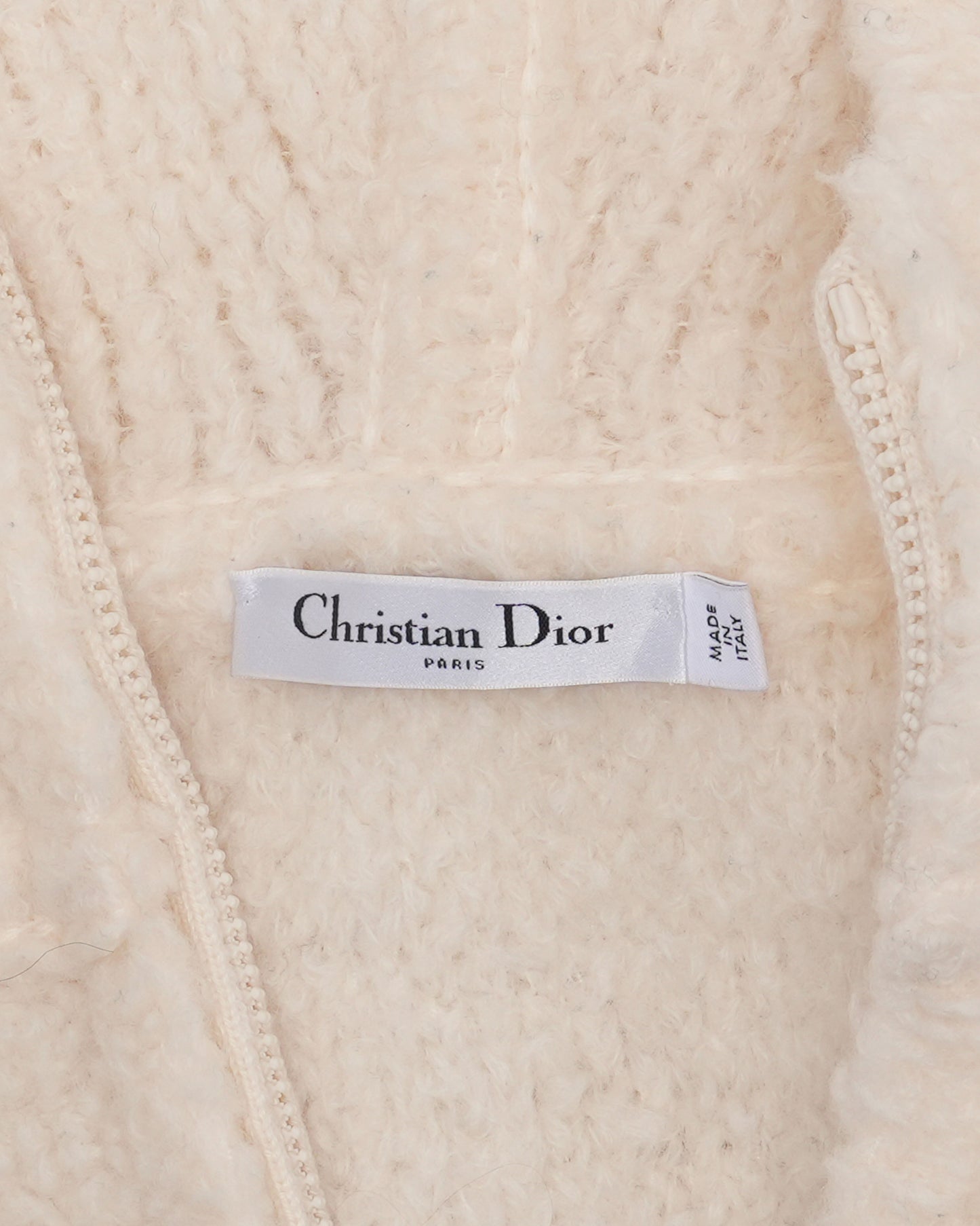 Hooded Fleece Zip-Up Wool Jacket