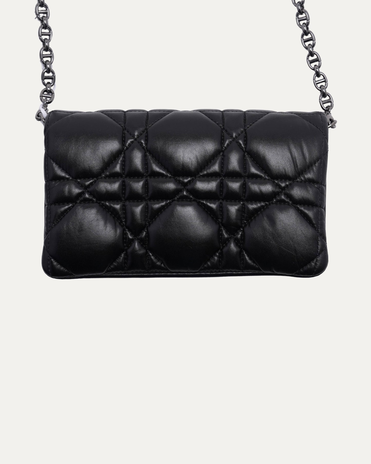 Quilted Nylon Flap Bag