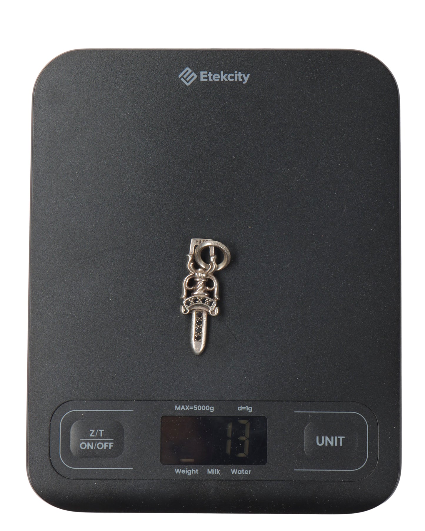 Black Diamond Dagger Pendant