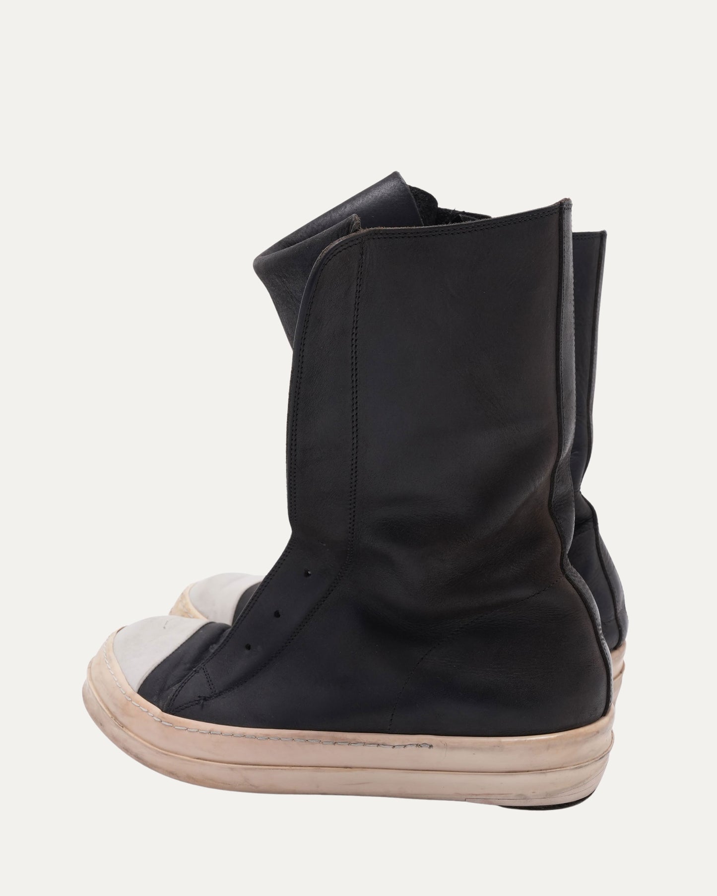 Leather Laceless Ramone Boots