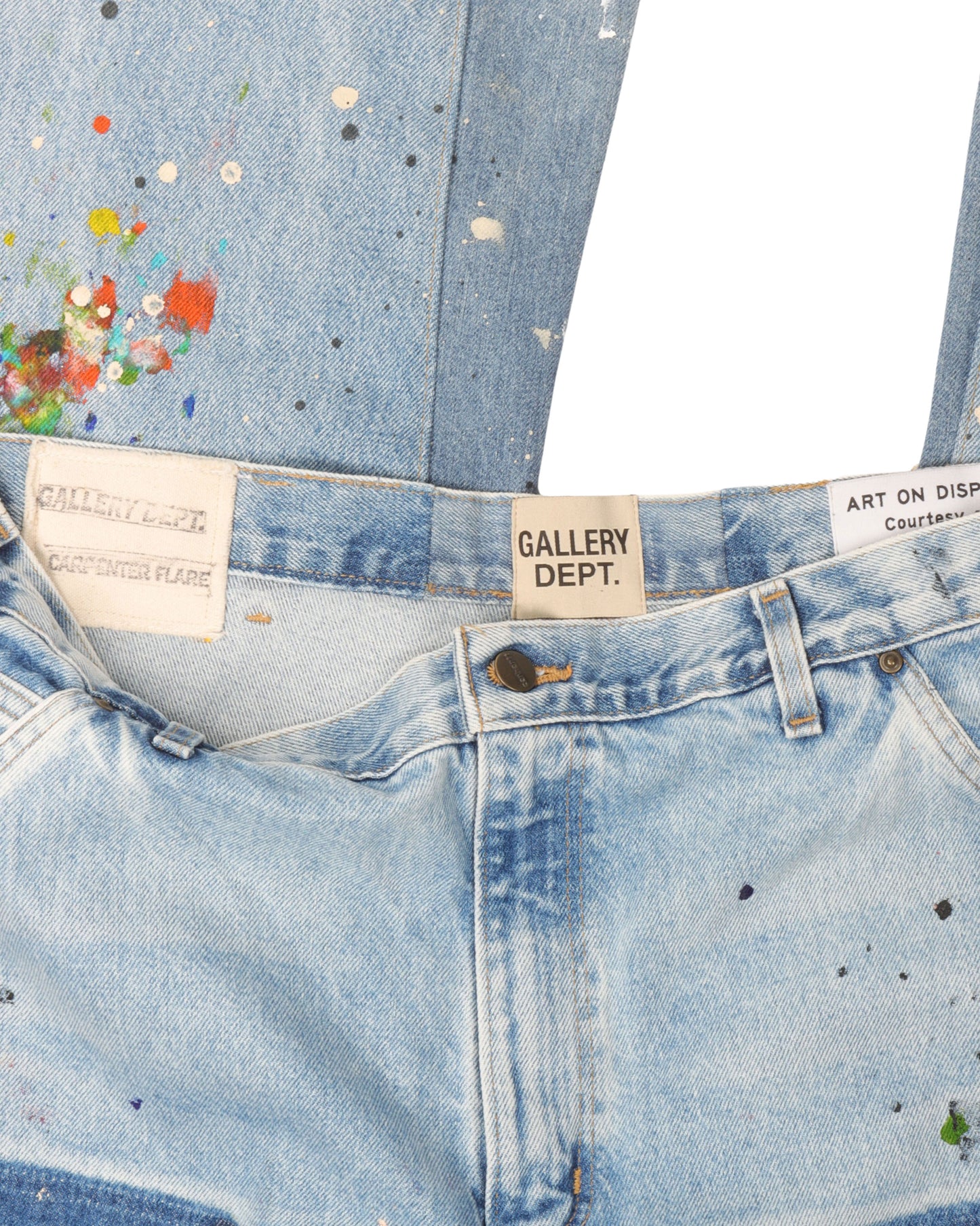 Paint Splatter Carpenter Flare Jeans