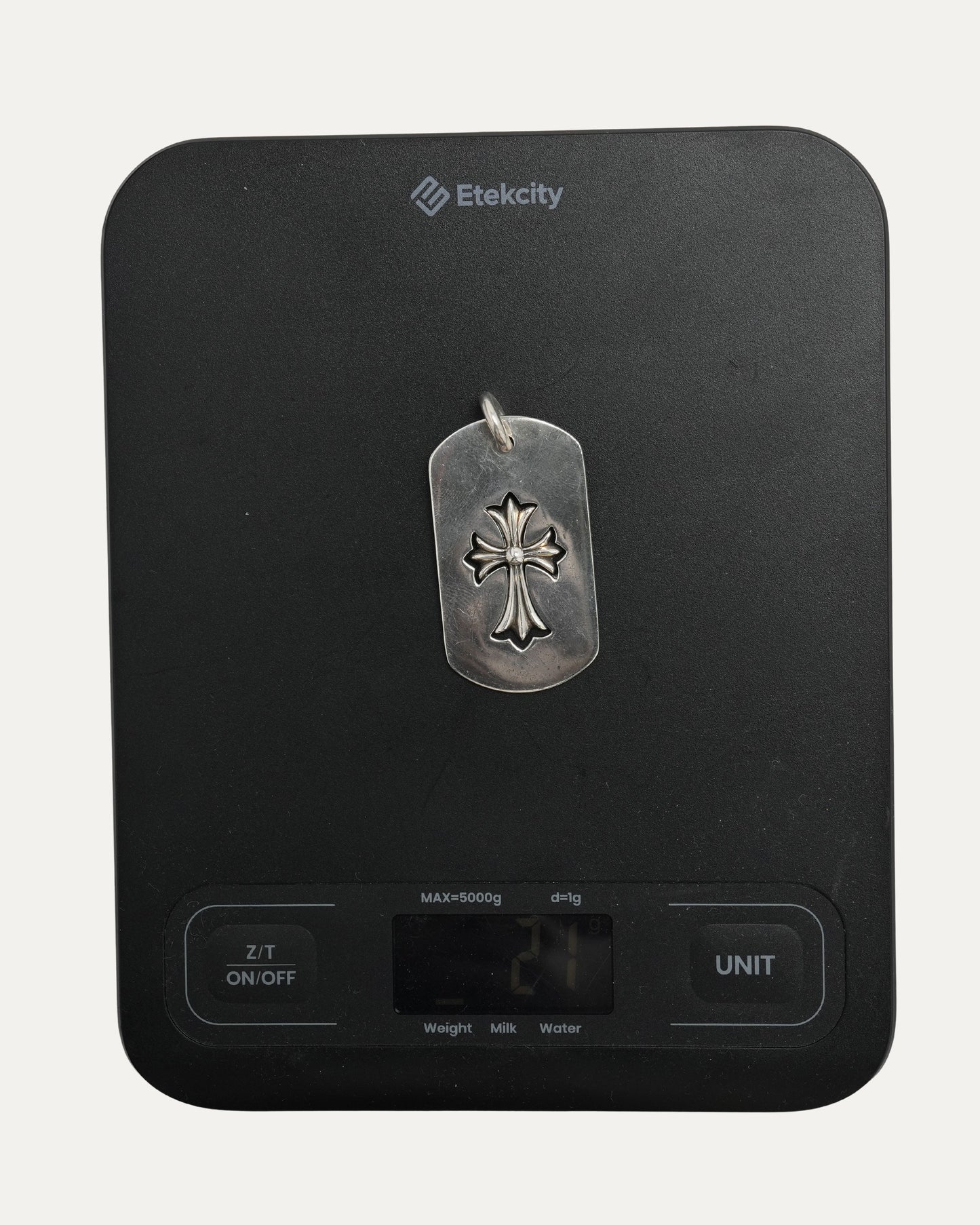 Tiny Fat Dog Tag Pendant